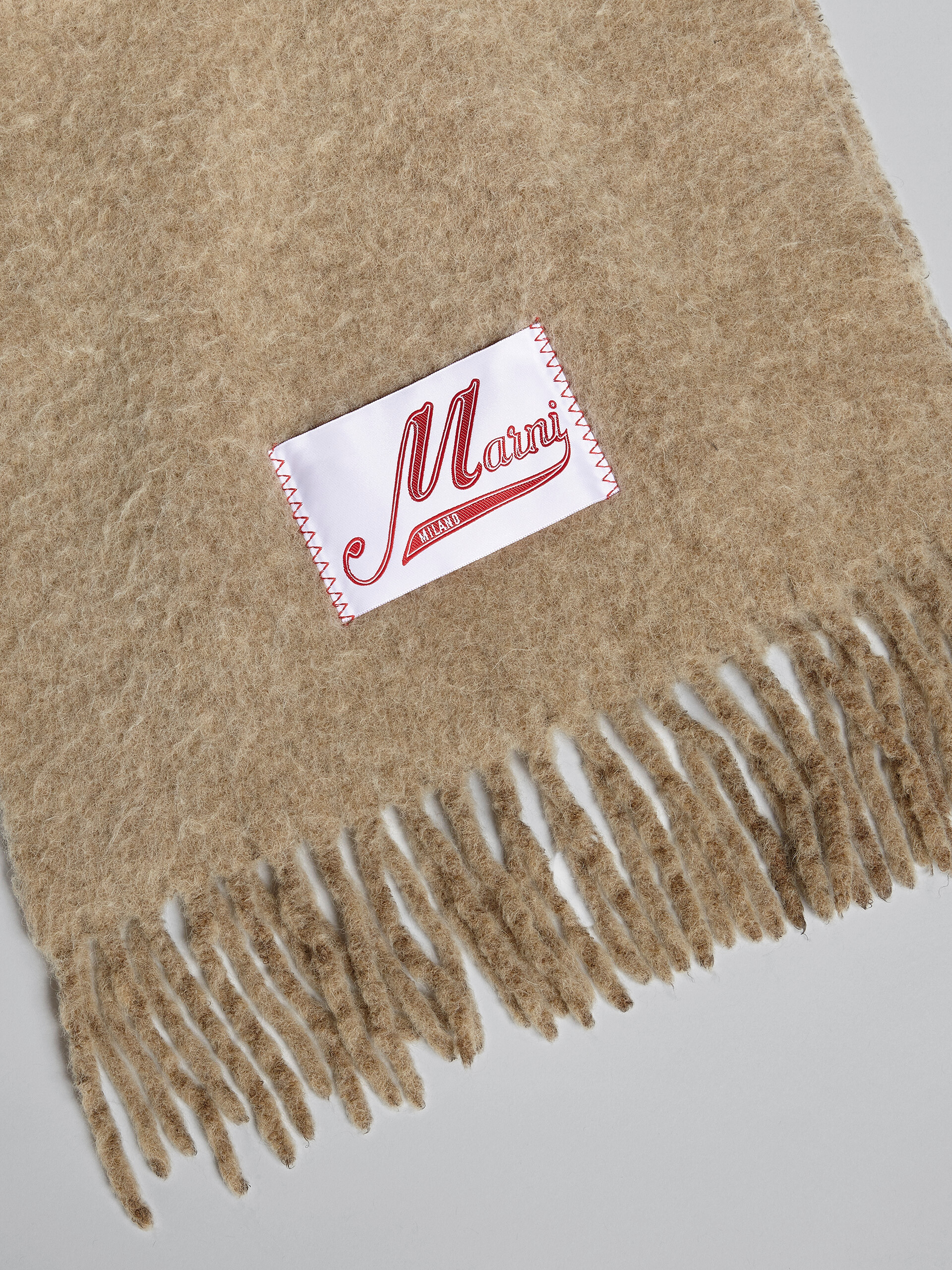 スカイブルー ブラッシュドウール スカーフ - アクセサリー - Image 4