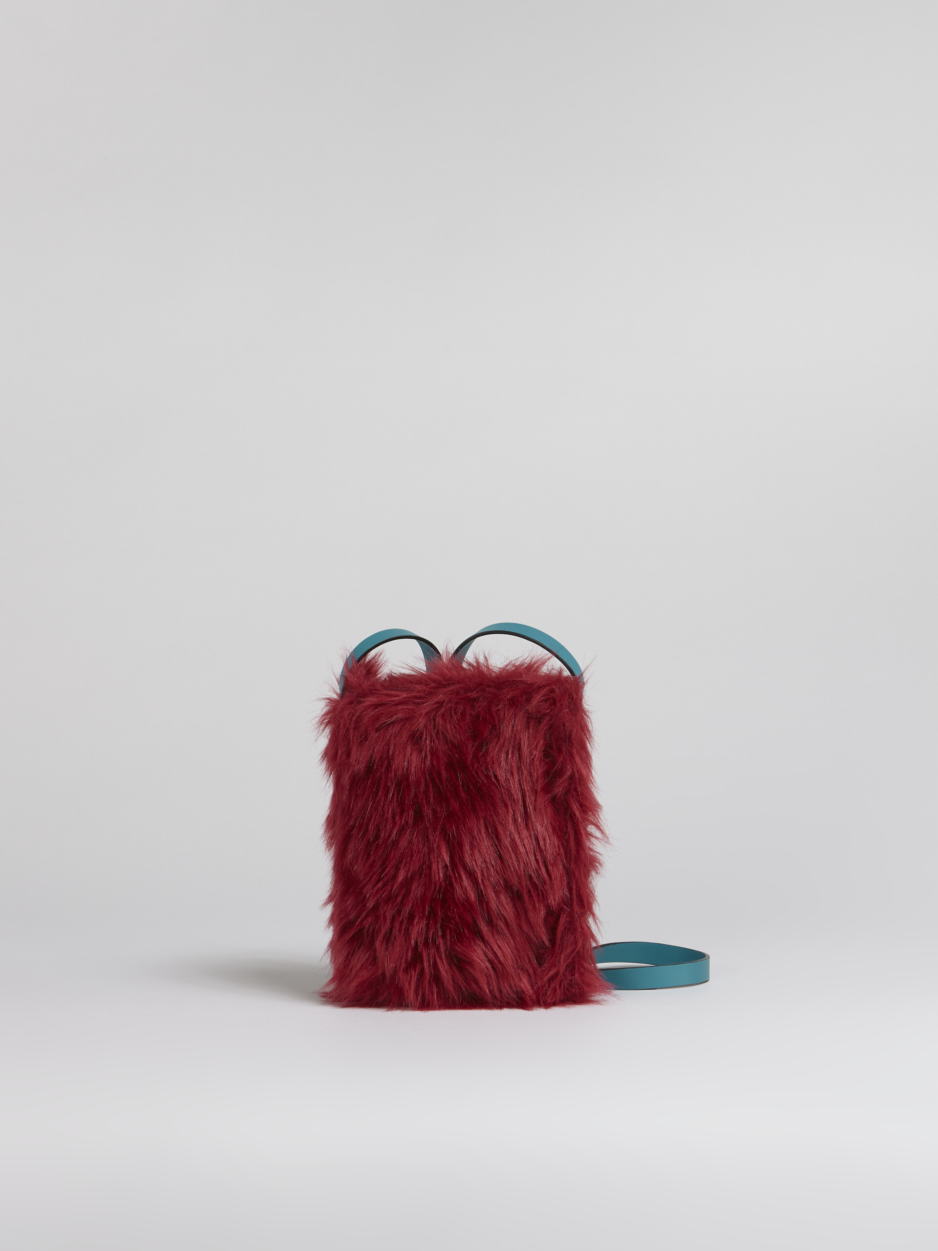 Borsa  MUSEO SOFT in tessuto teddy rosso - Borse a spalla - Image 1