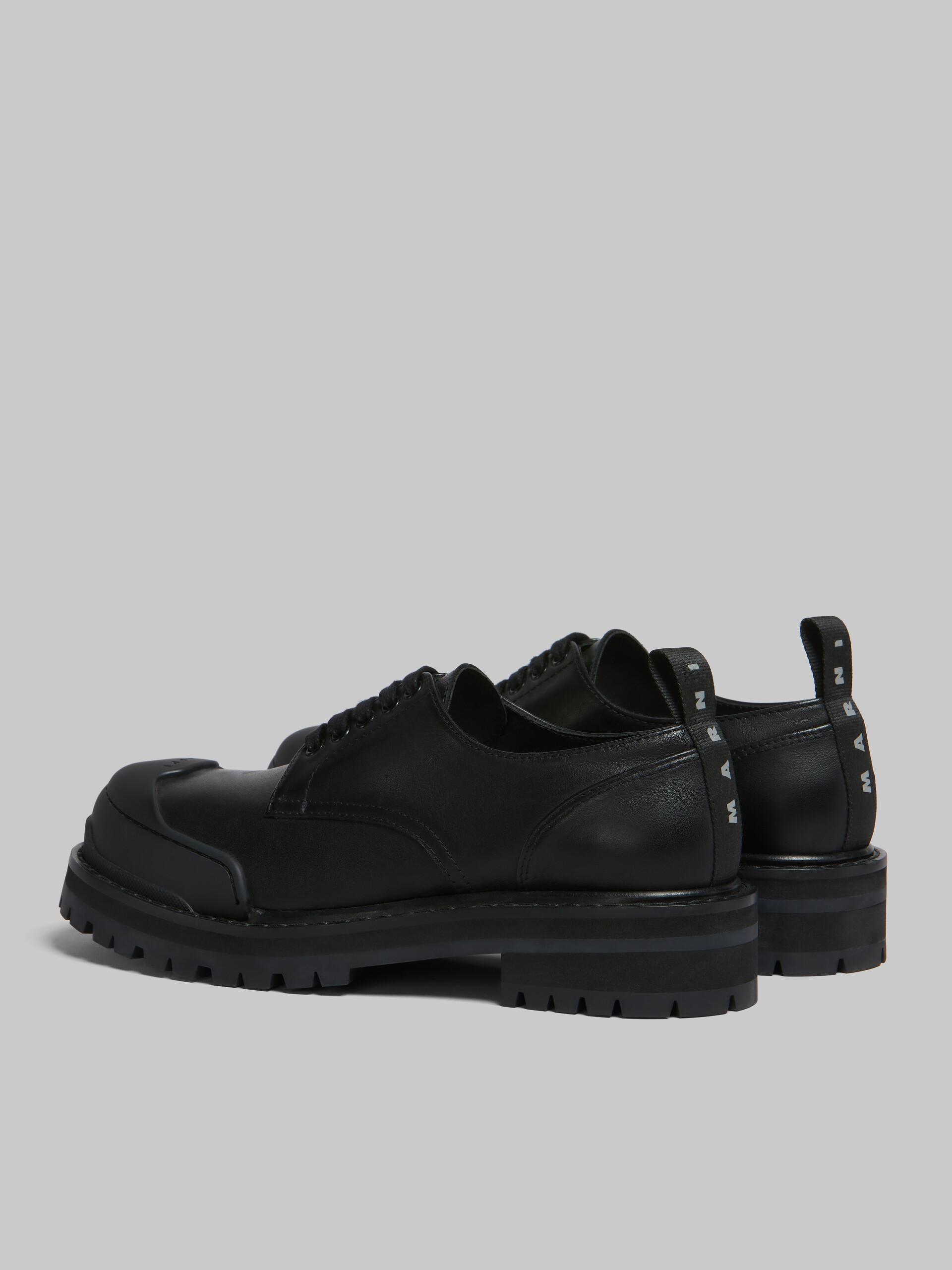 Black leather Dada Army derby shoe - Lace-ups - Image 3