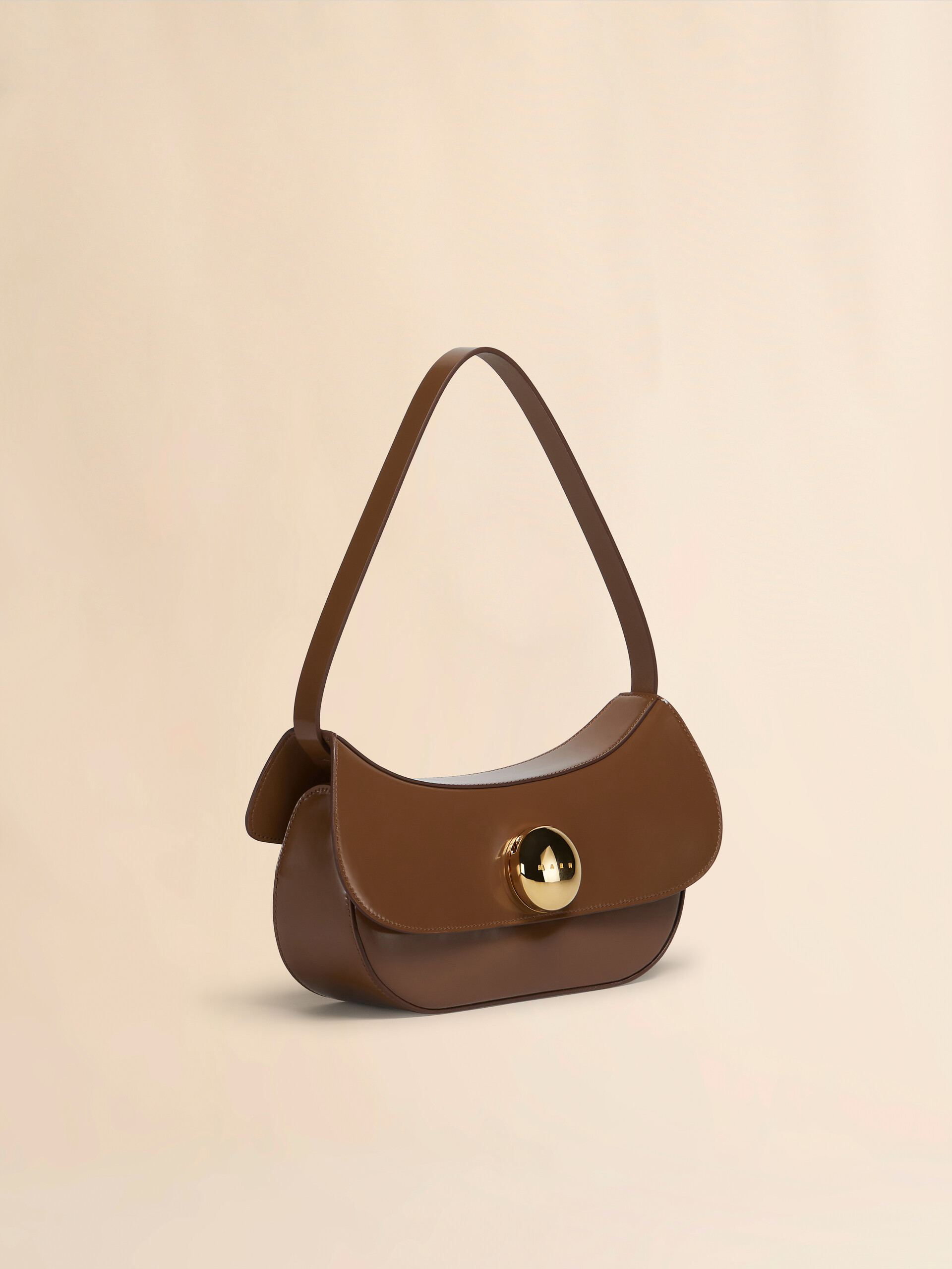 Brown leather Butterfly medium hobo bag - Shoulder Bags - Image 5