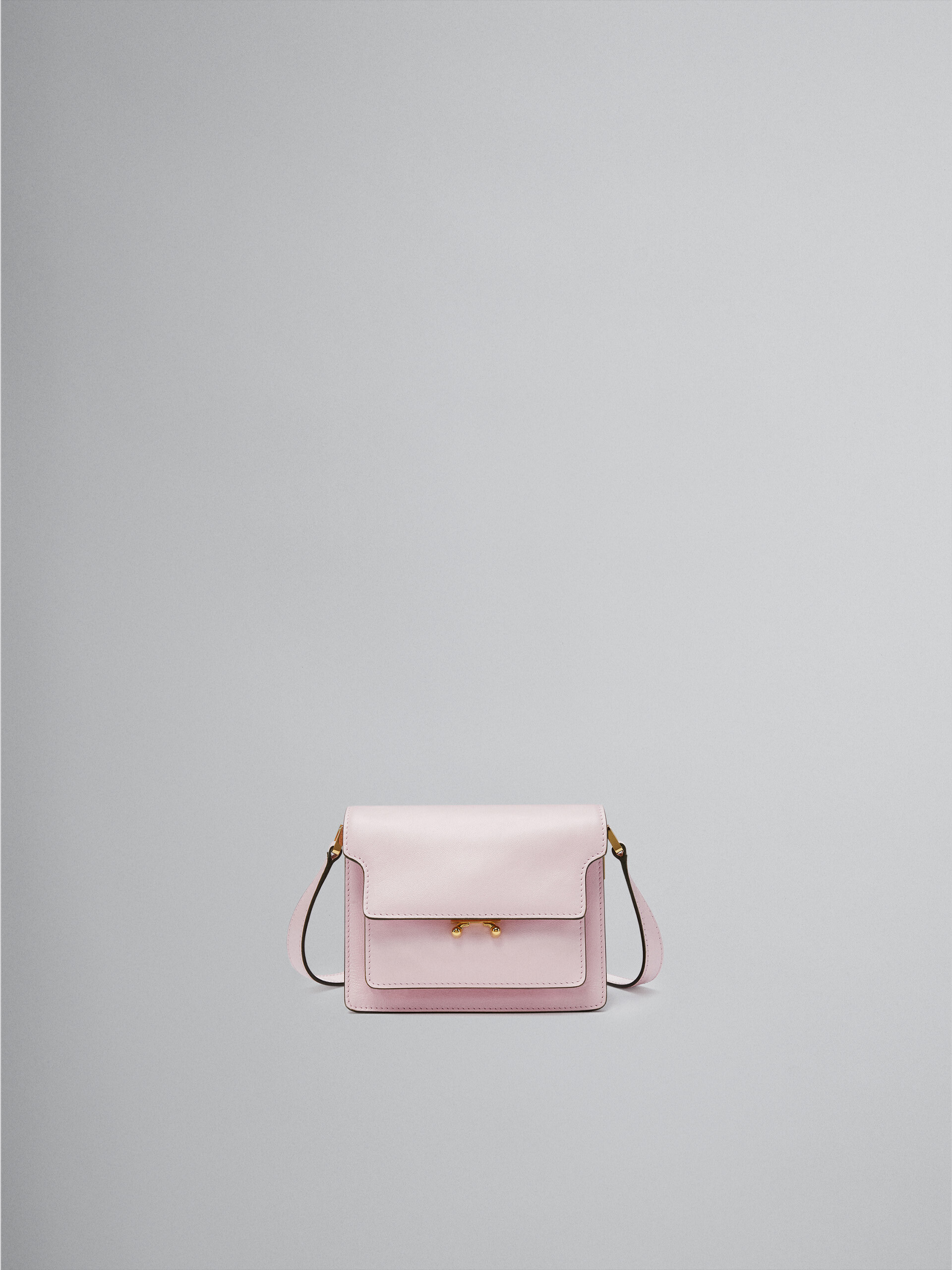 TRUNK SOFT mini bag in pink leather - Shoulder Bag - Image 1