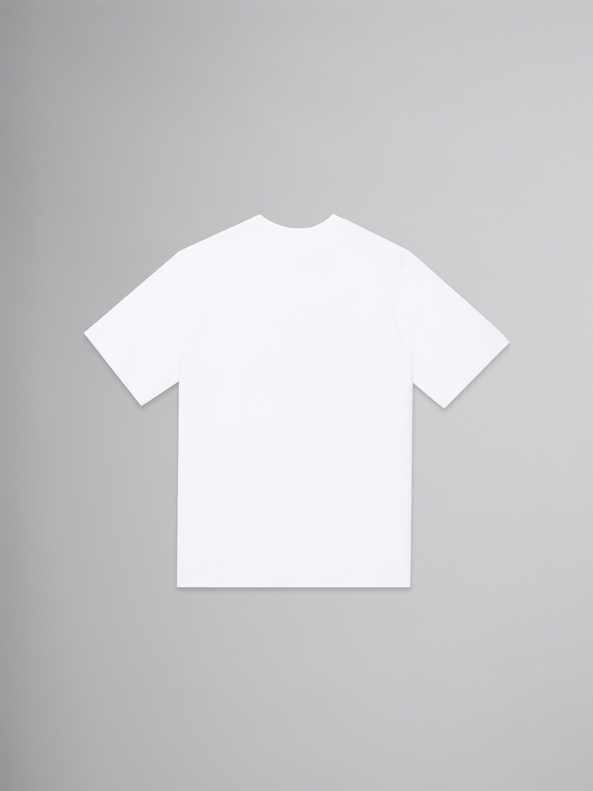 로고 장식 화이트 저지 티셔츠 - 티셔츠 - Image 2