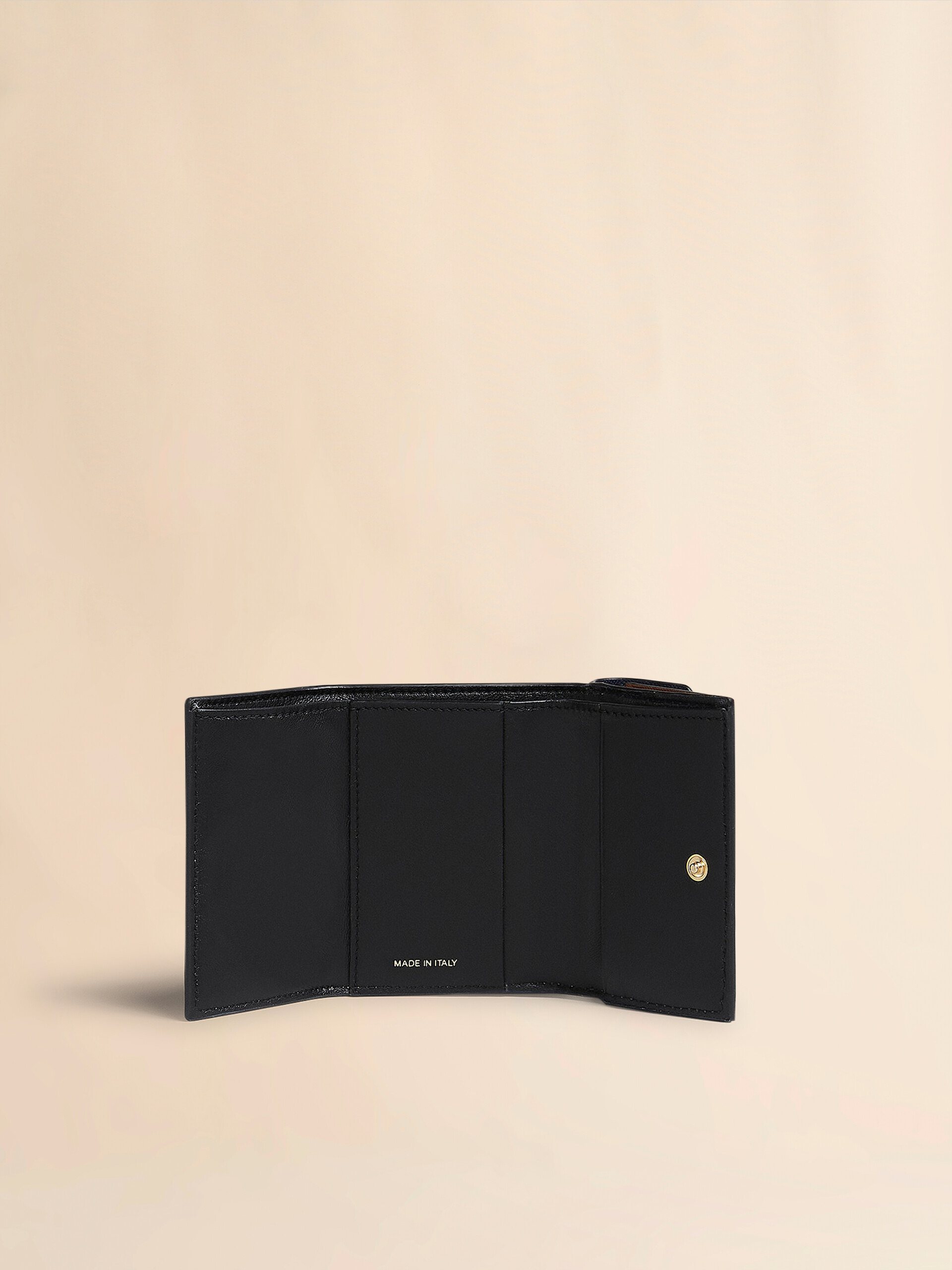 Green, white and brown saffiano leather tri-fold wallet - Wallets - Image 2