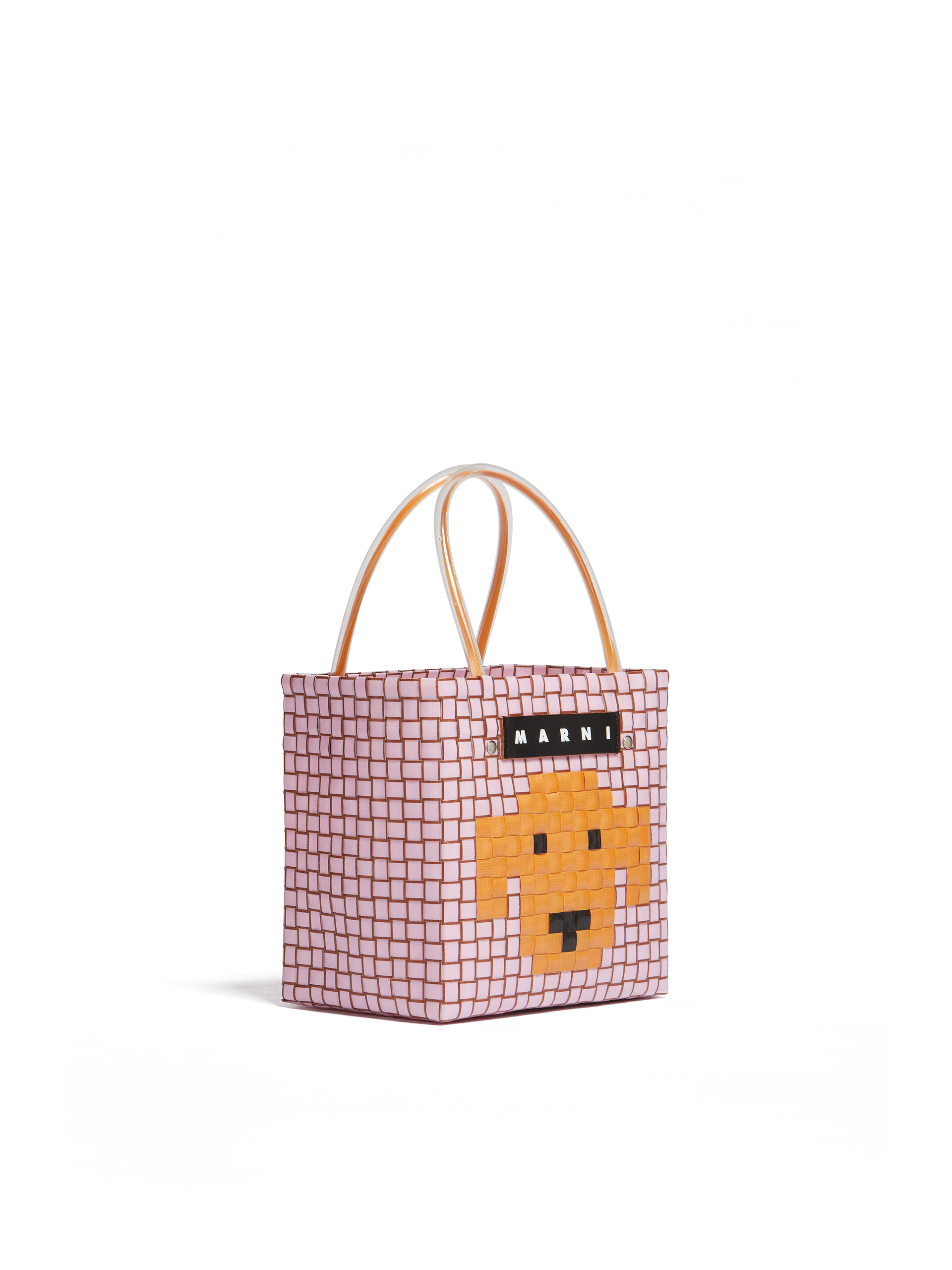 MARNI MARKET ANIMAL BASKET Tasche in Hellrosa - Shopper - Image 2