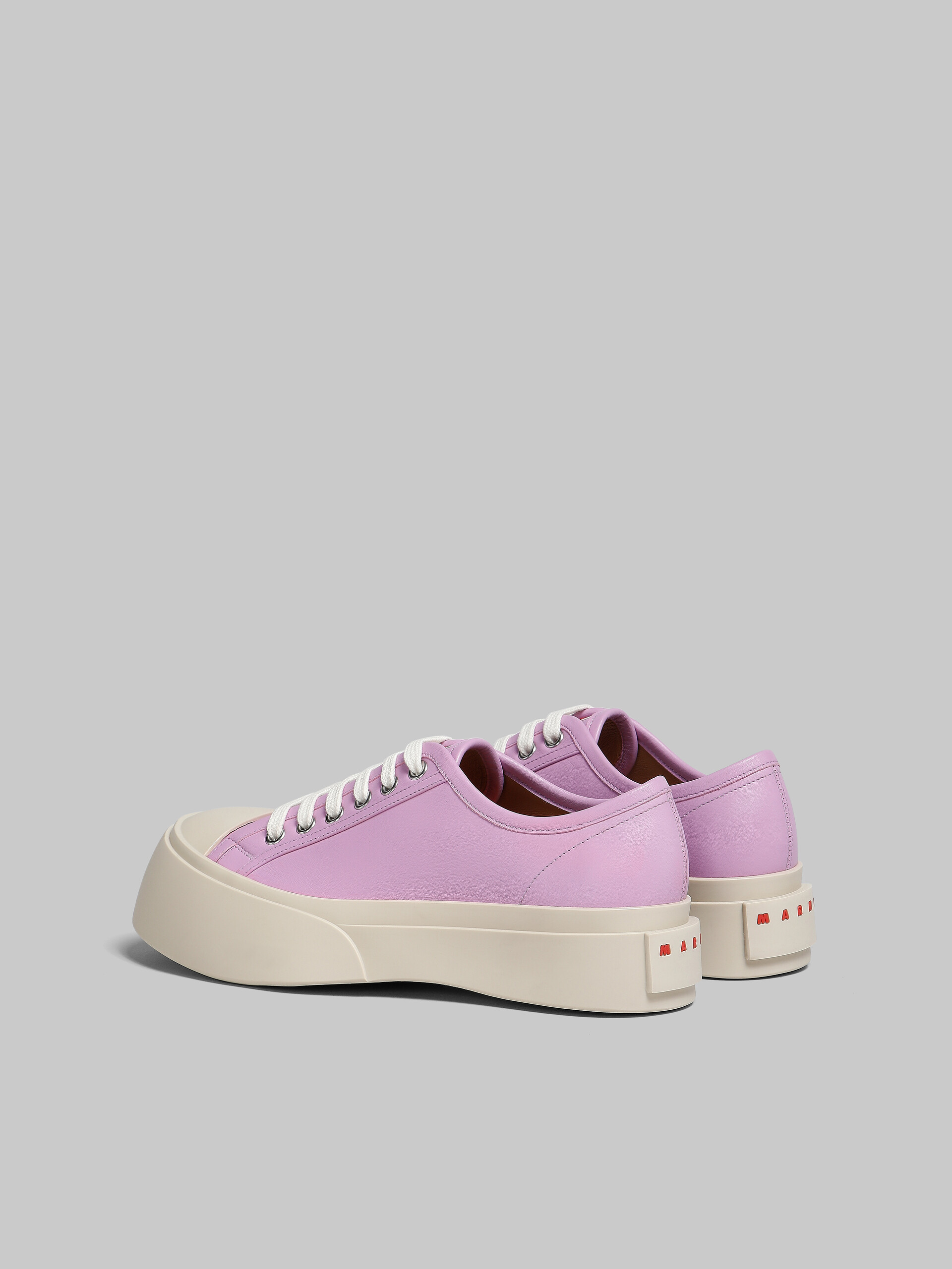 Lilac nappa leather Pablo lace-up sneaker - Sneakers - Image 3