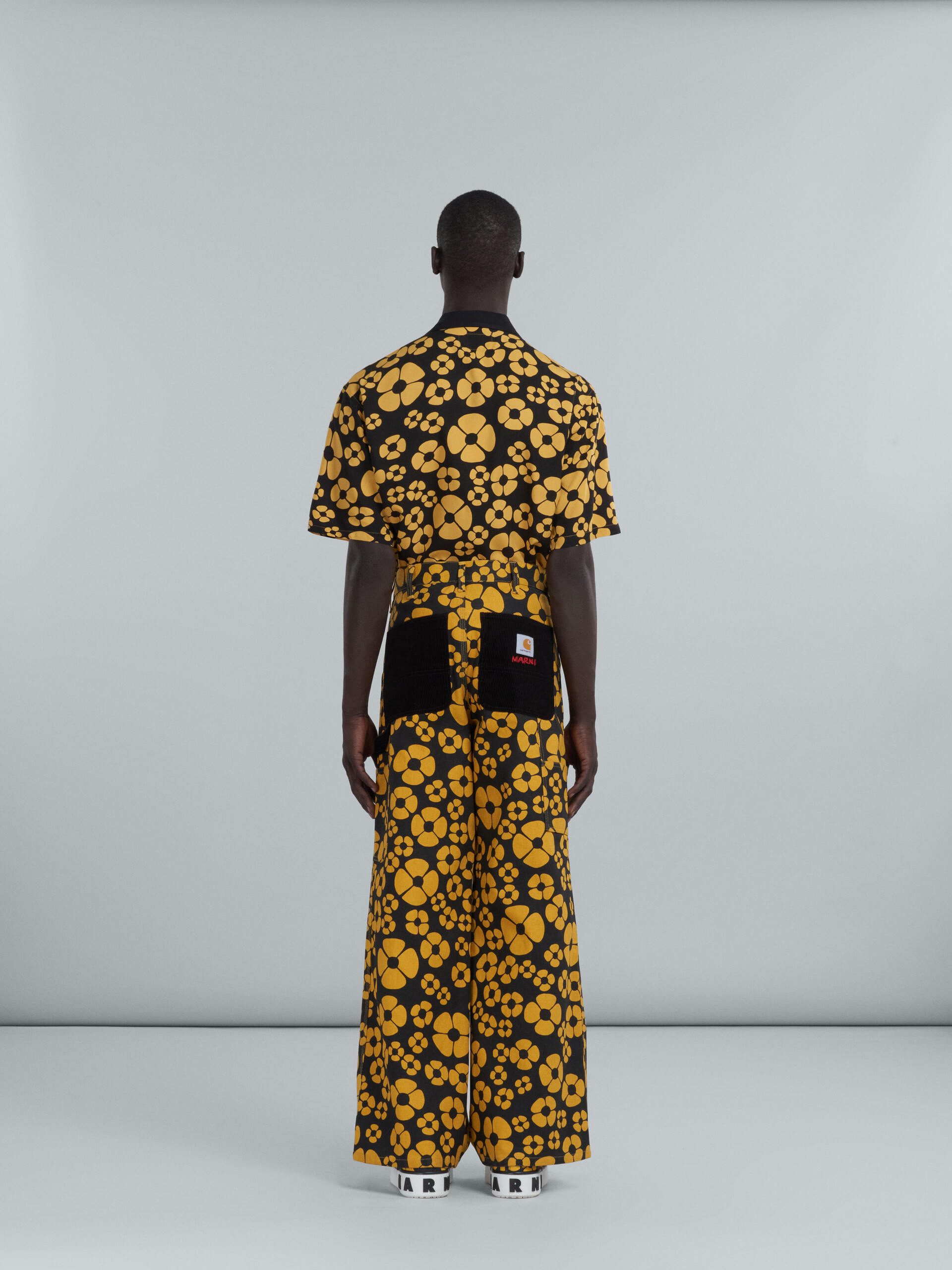 MARNI x CARHARTT WIP - yellow floral trousers - Pants - Image 3