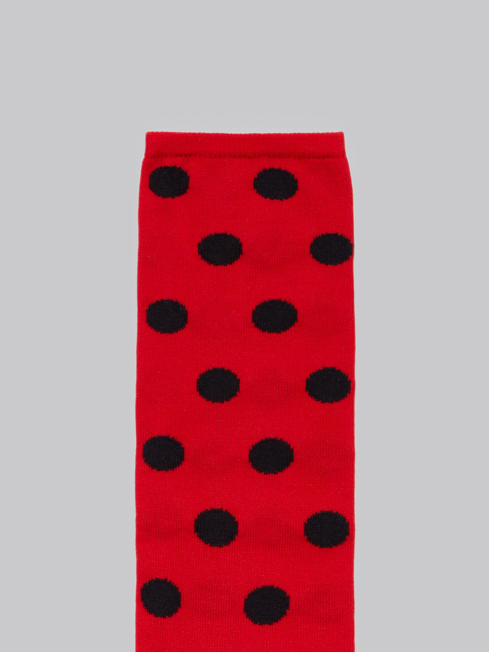 Black nylon socks with polka dots - Socks - Image 3