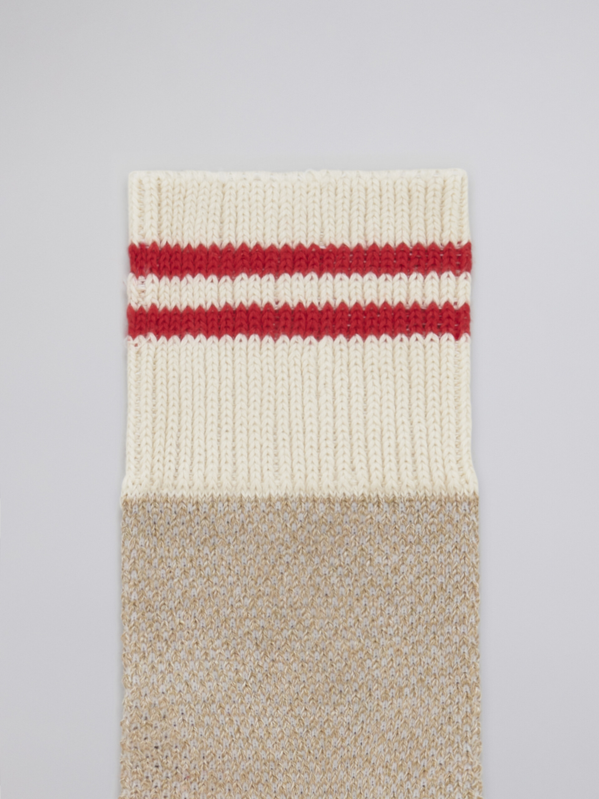 Natural mouliné cotton sock - Socks - Image 3