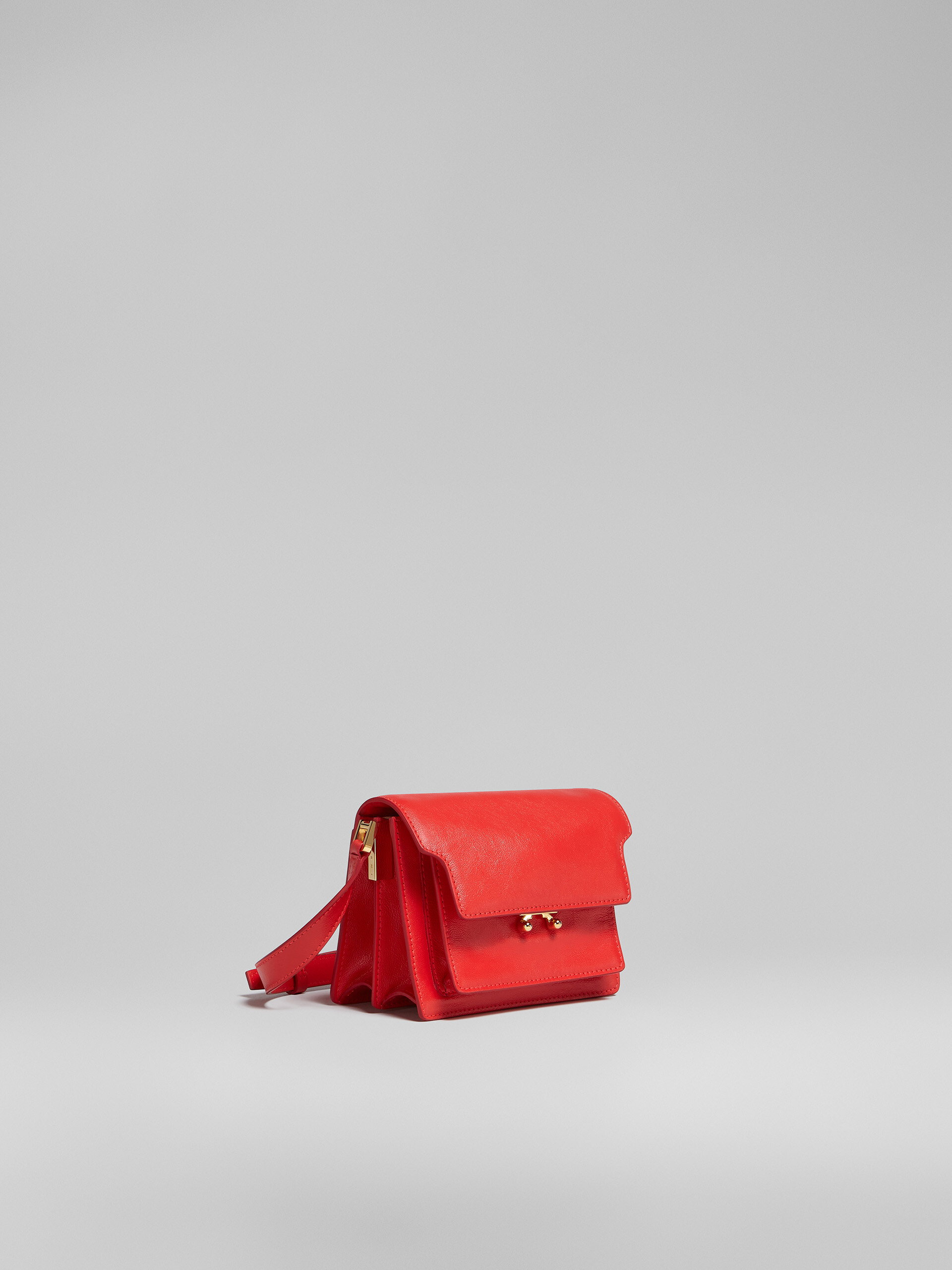 TRUNK SOFT mini bag in red leather - Shoulder Bags - Image 6
