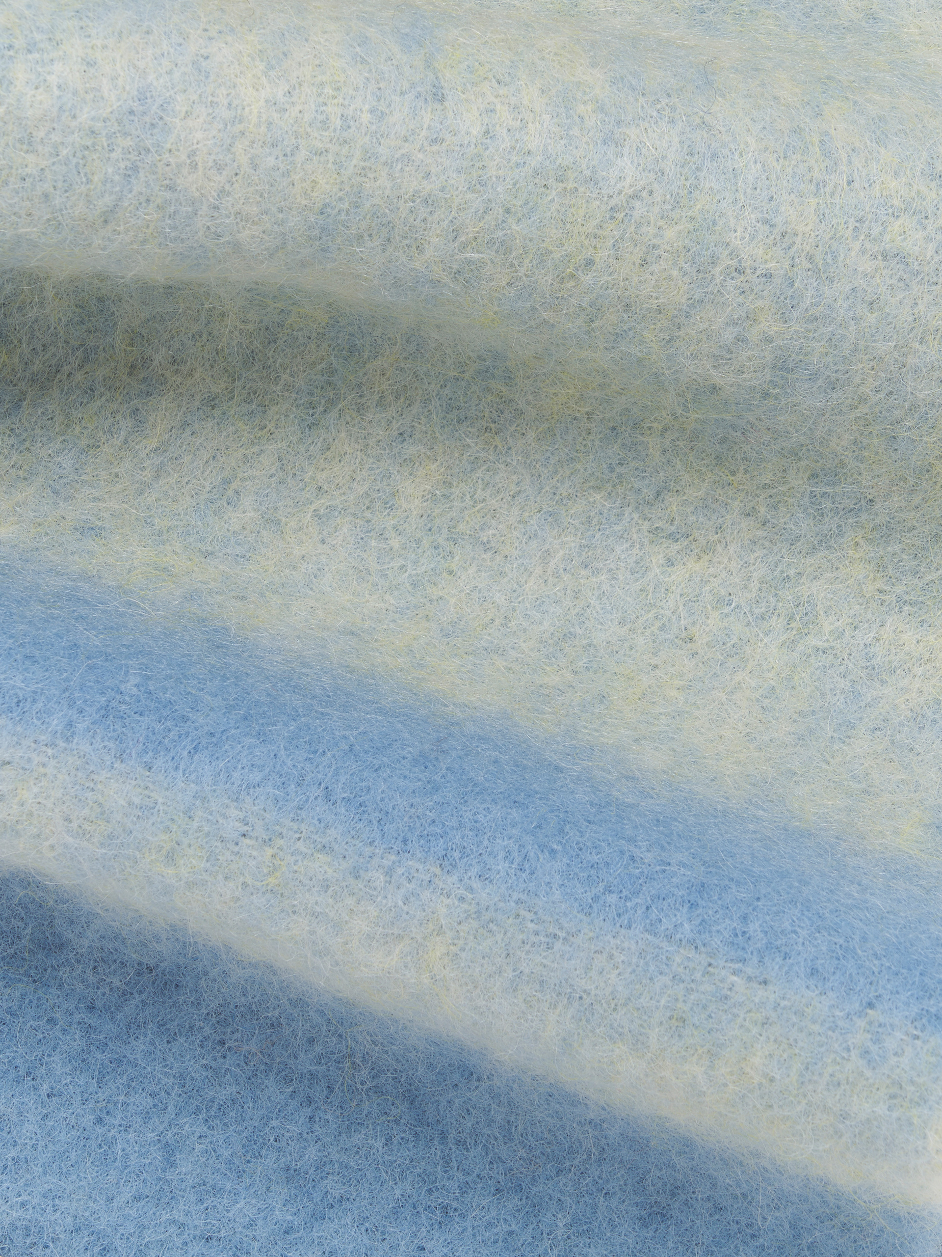 Blue striped alpaca-mohair scarf - Scarves - Image 2