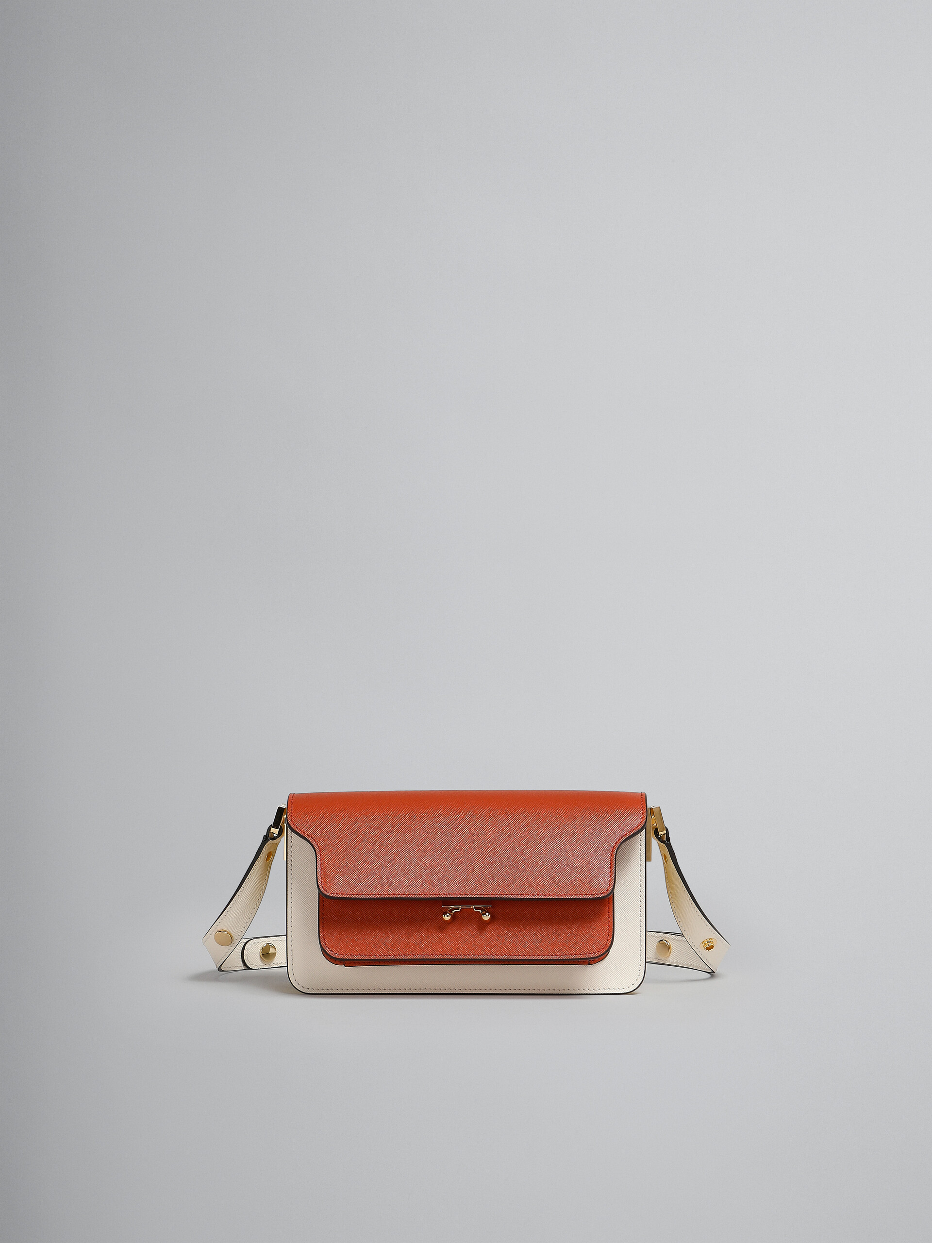 MARNI: Trunk bag in leather - Brown  Marni shoulder bag SBMP0121U0LV589  online at