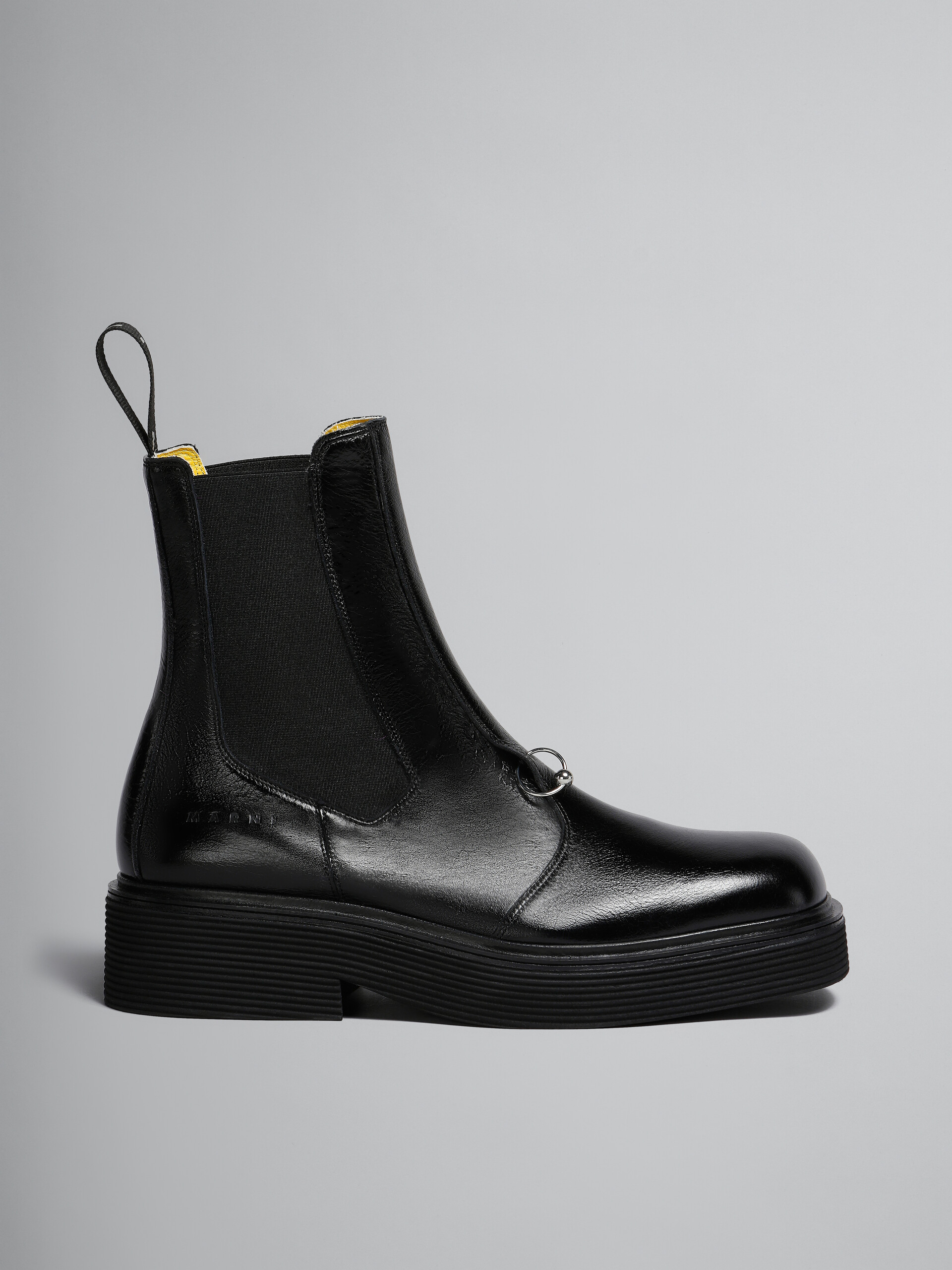 Black leather Chelsea boot - Boots - Image 1