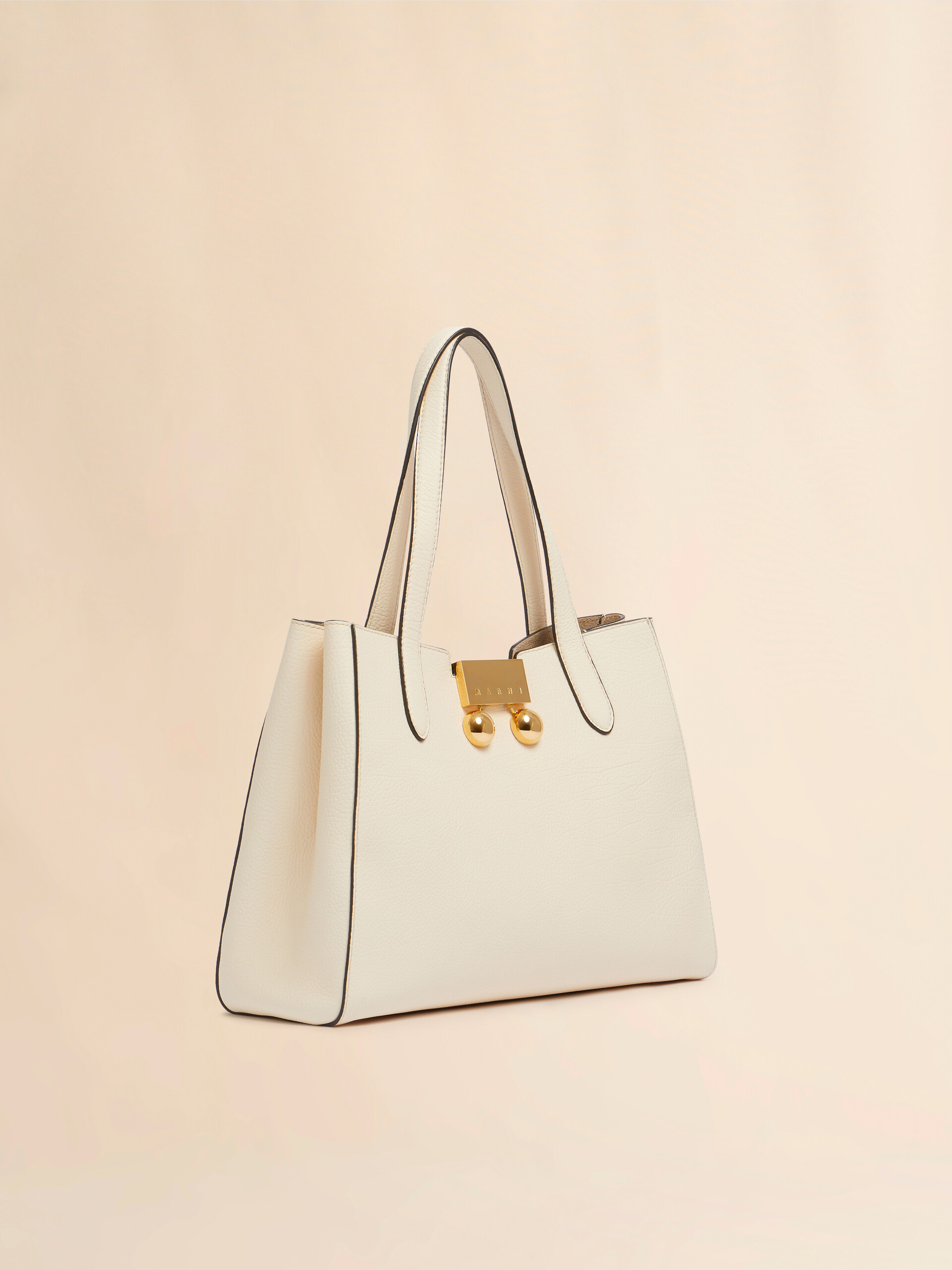 Borsa a mano Trunkaroo Tote piccola in pelle grigia - Borse a mano - Image 5
