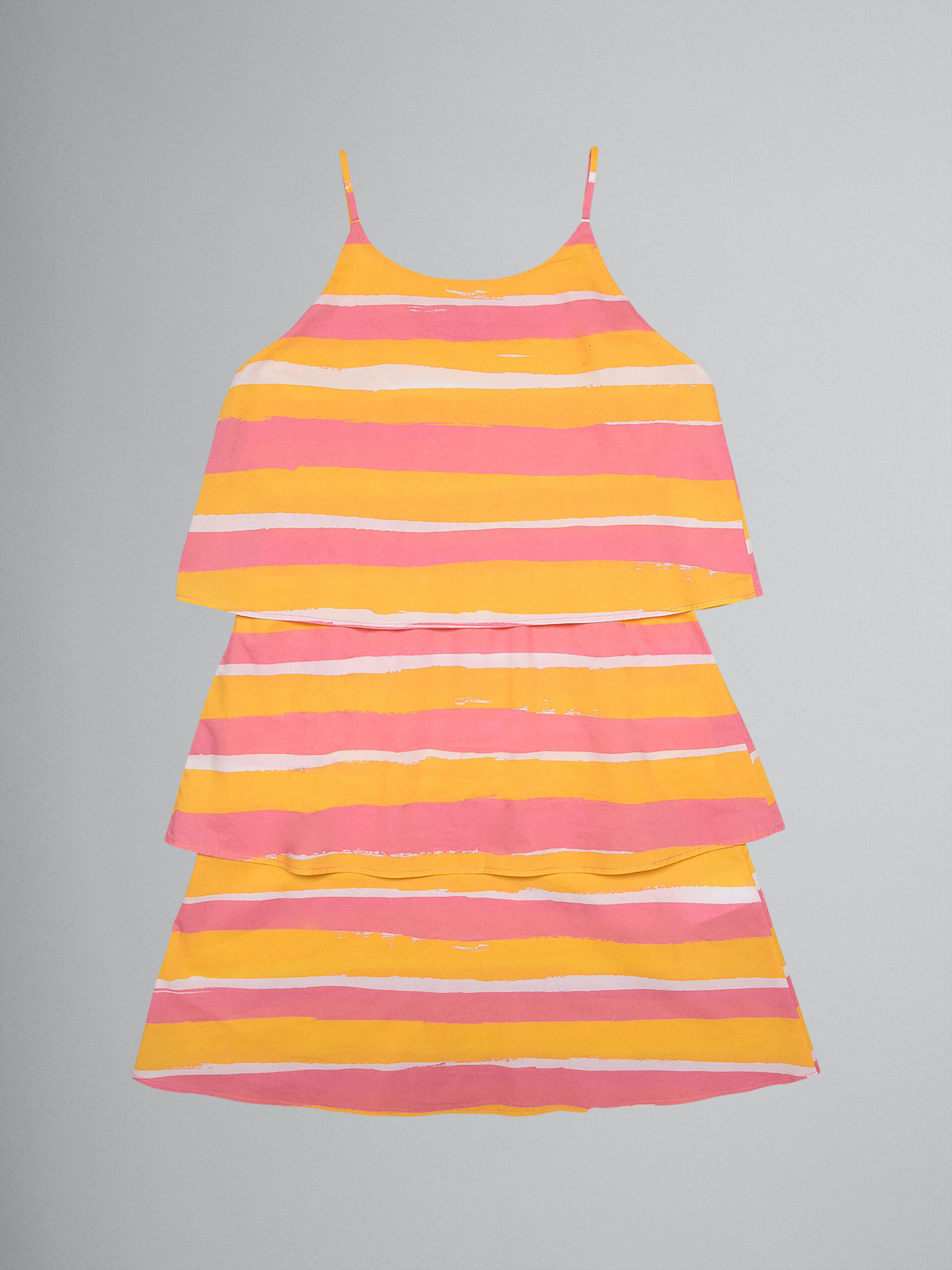Kleid aus Baumwollpopeline mit Streifen-Print - Kleider - Image 2