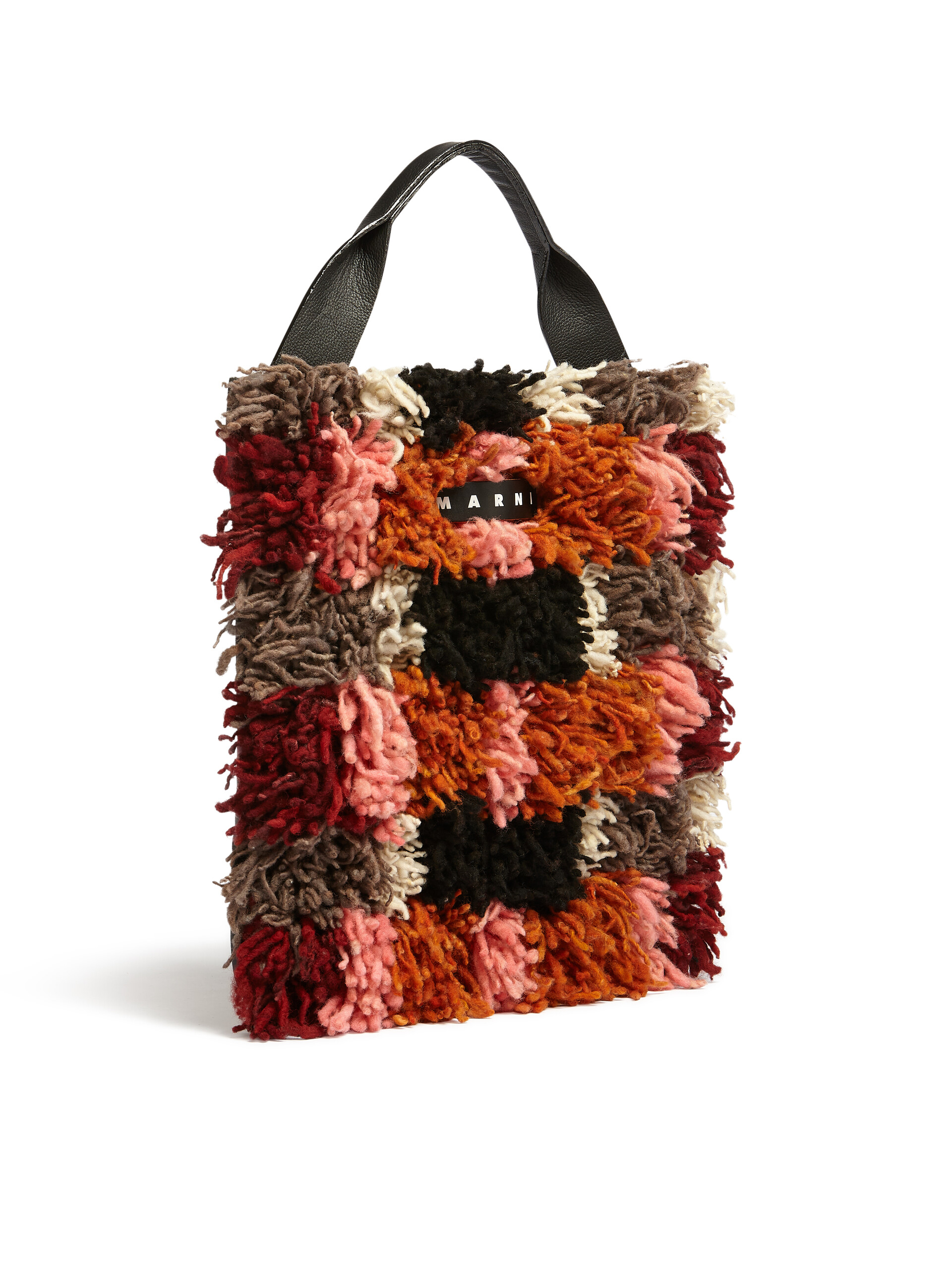 MARNI MARKET bag in multicolor long wool - Bags - Image 2