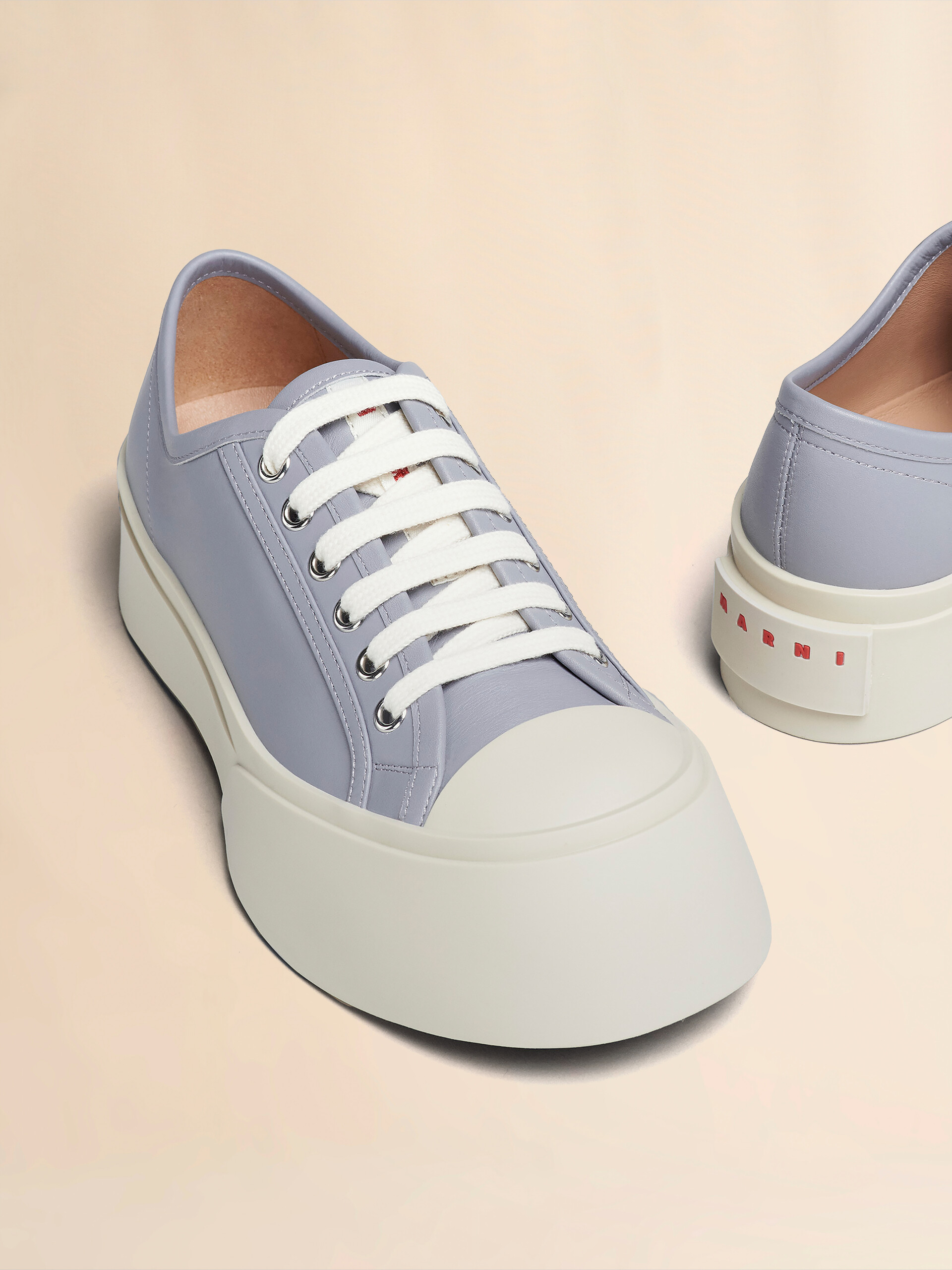 Sneaker Pablo in nappa azzurra - Sneakers - Image 5