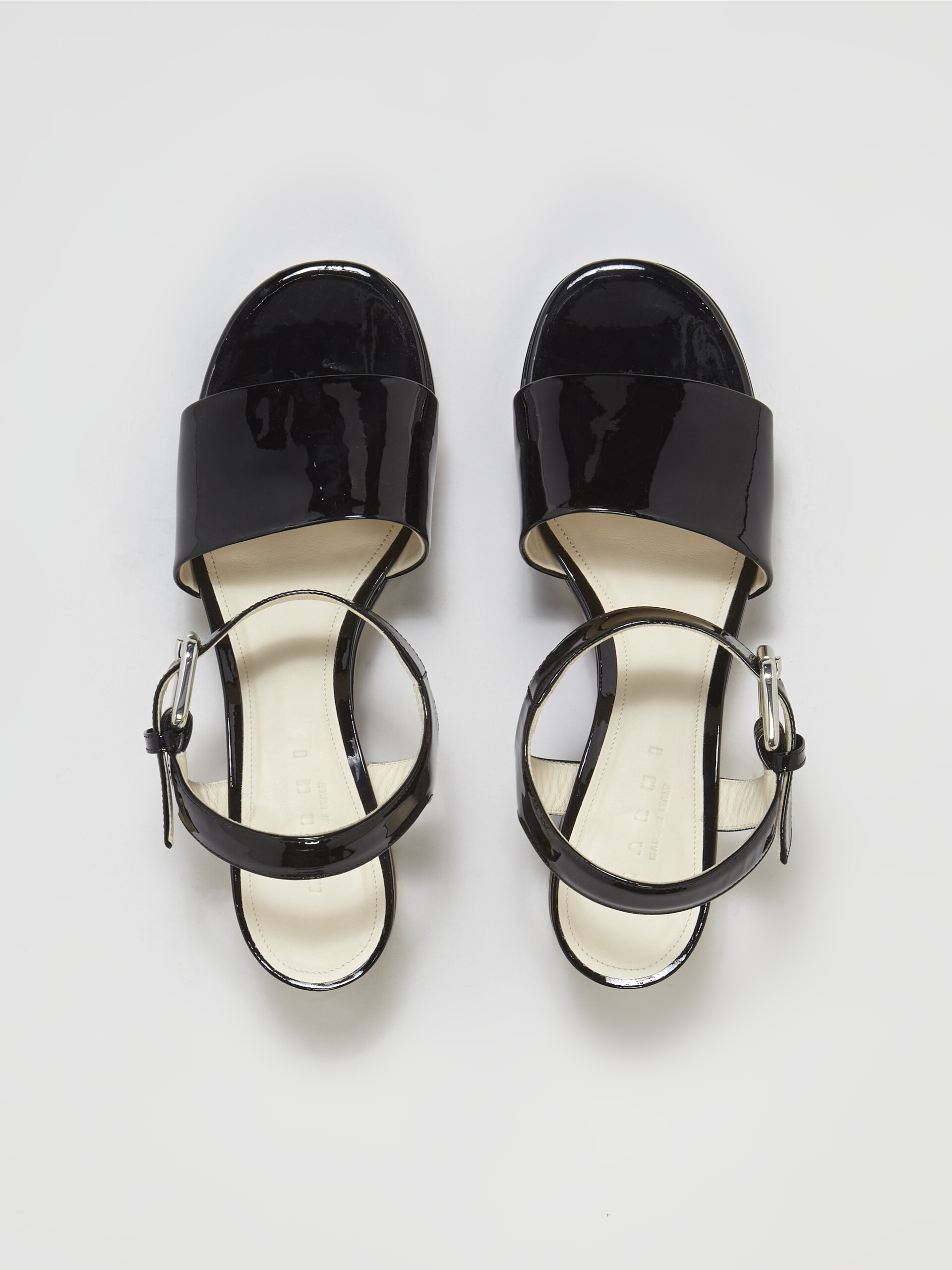 Black patent leather sandal - Sandals - Image 4