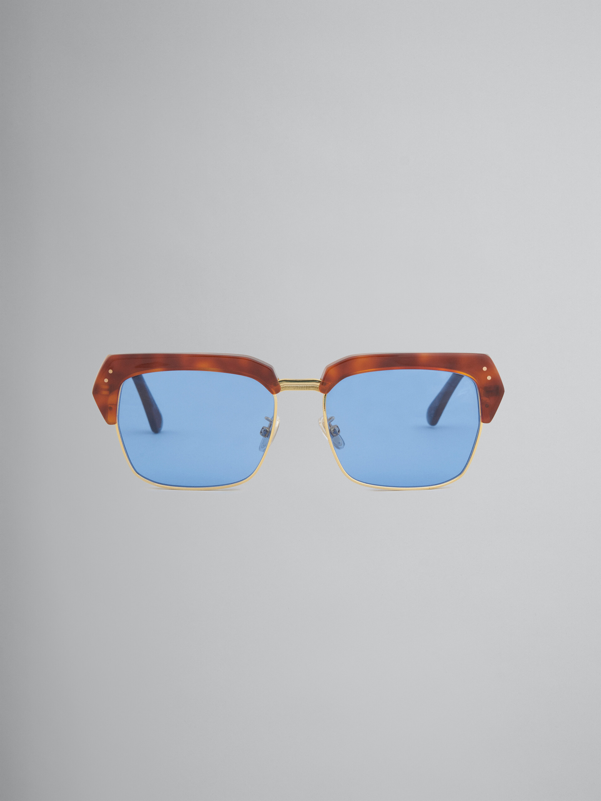 Occhiali da sole Marni THREE GORGES in metallo e acetato blu | Marni