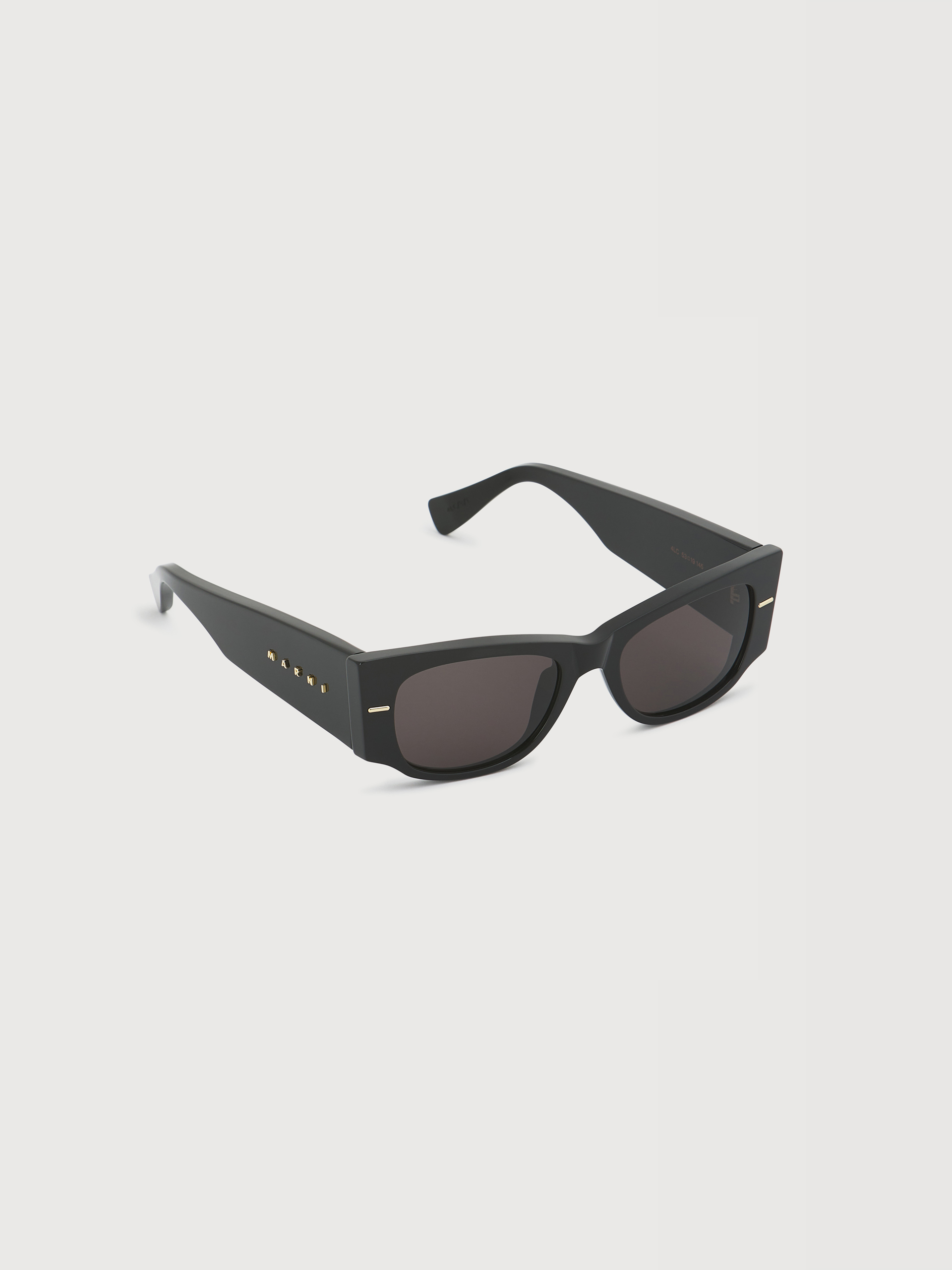 Black acetate wide-temple sunglasses - Optical - Image 2
