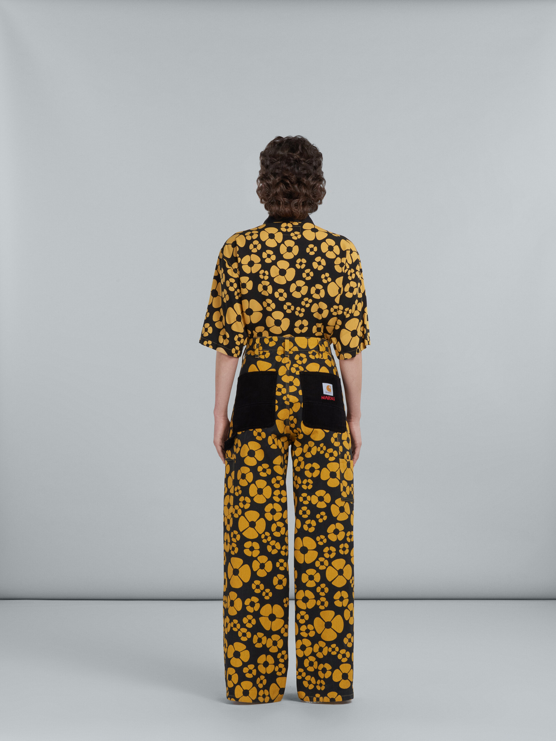 MARNI x CARHARTT WIP - yellow floral trousers - Pants - Image 3