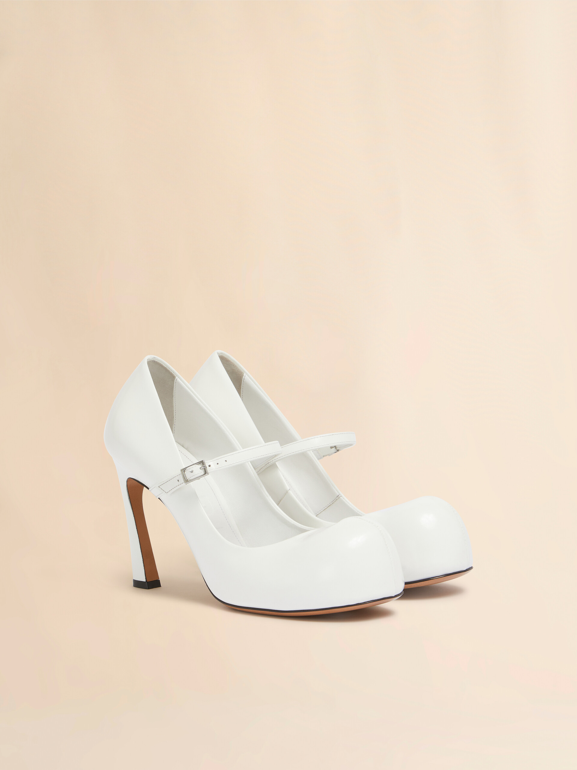 Black leather New Wave Mary Jane pump - Mocassin - Image 2