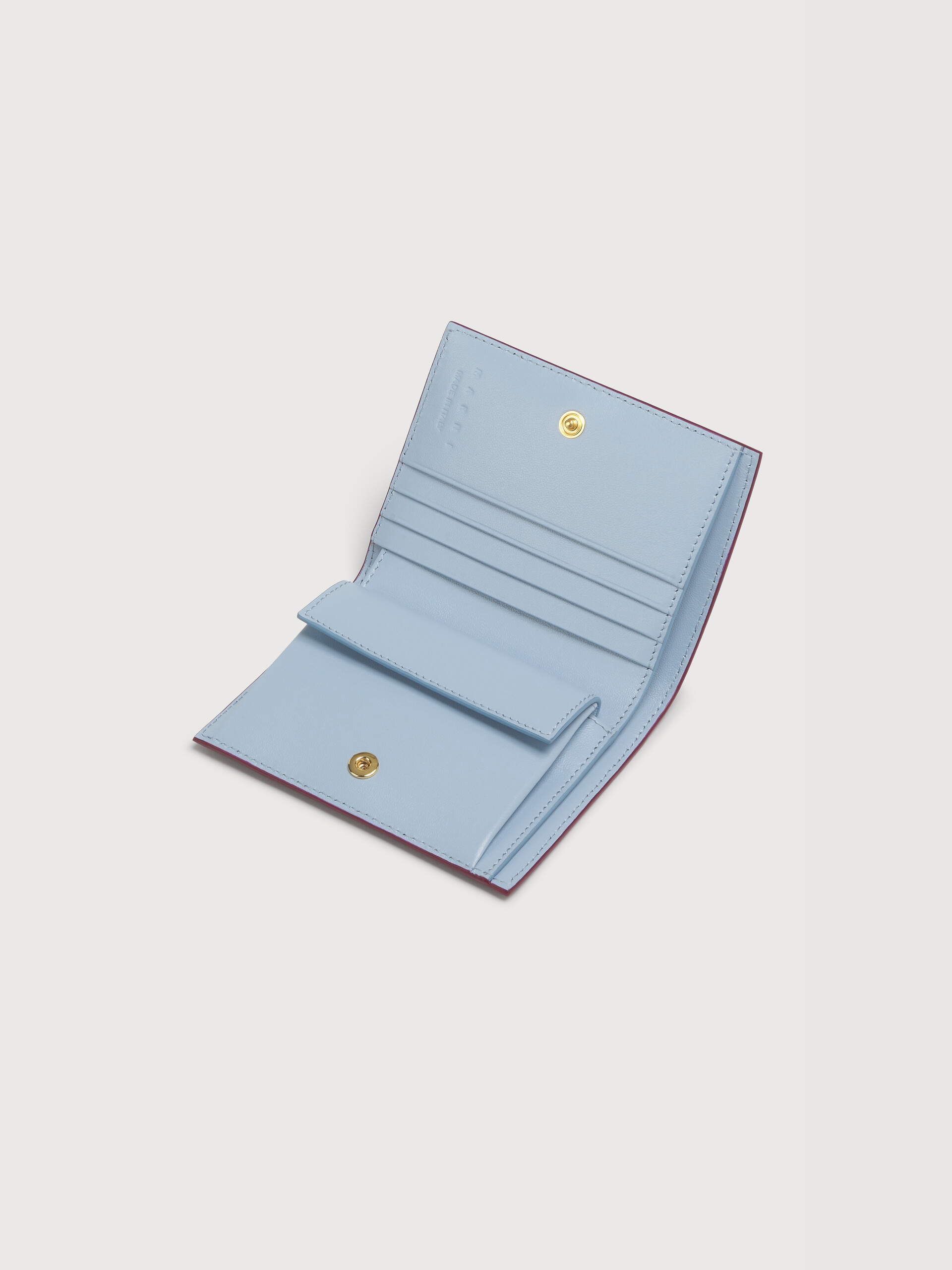 パープル レザー Marni Mending 二つ折りウォレット - 財布 - Image 4
