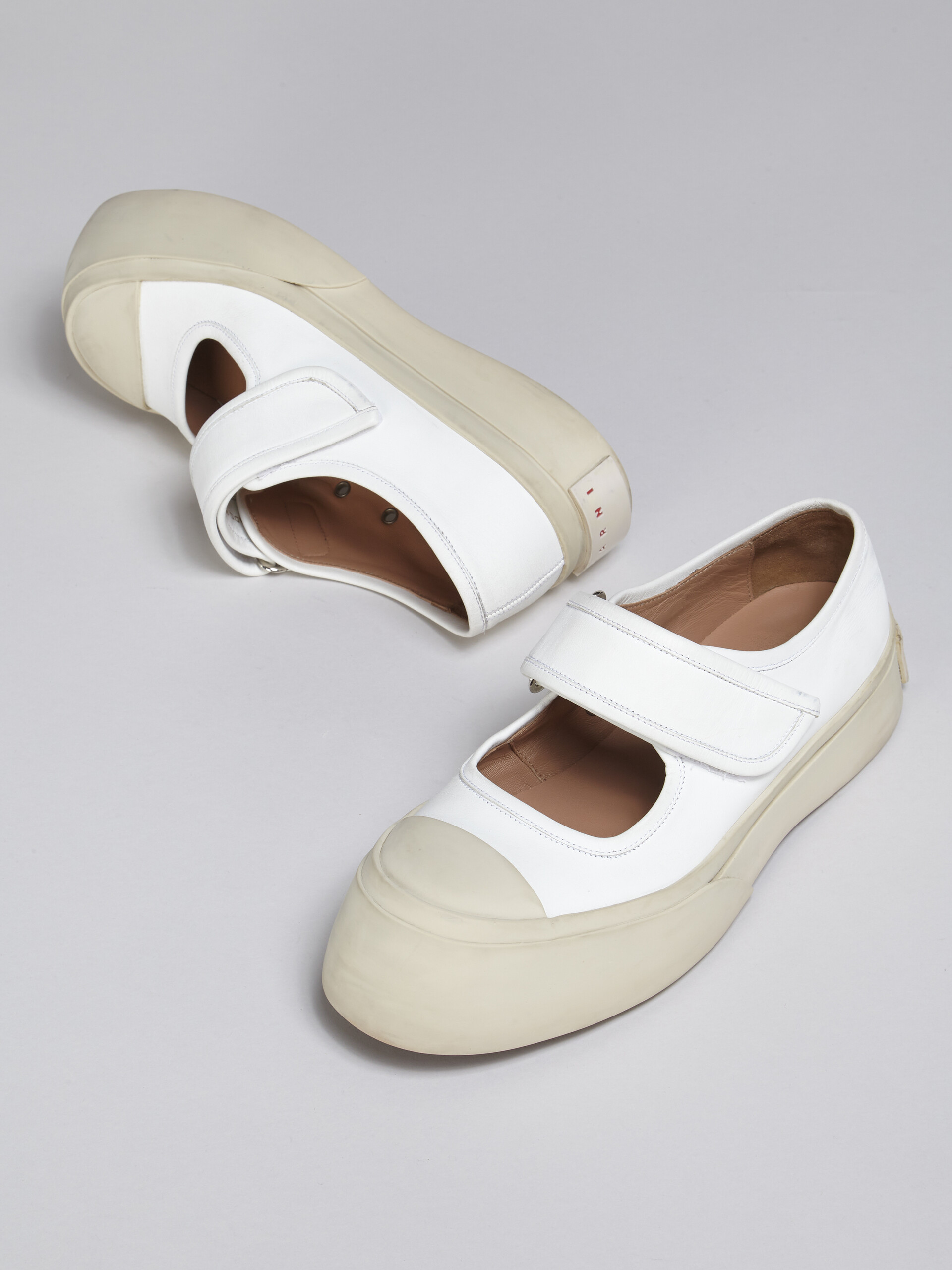 White nappa leather Mary Jane sneaker - Sneakers - Image 5