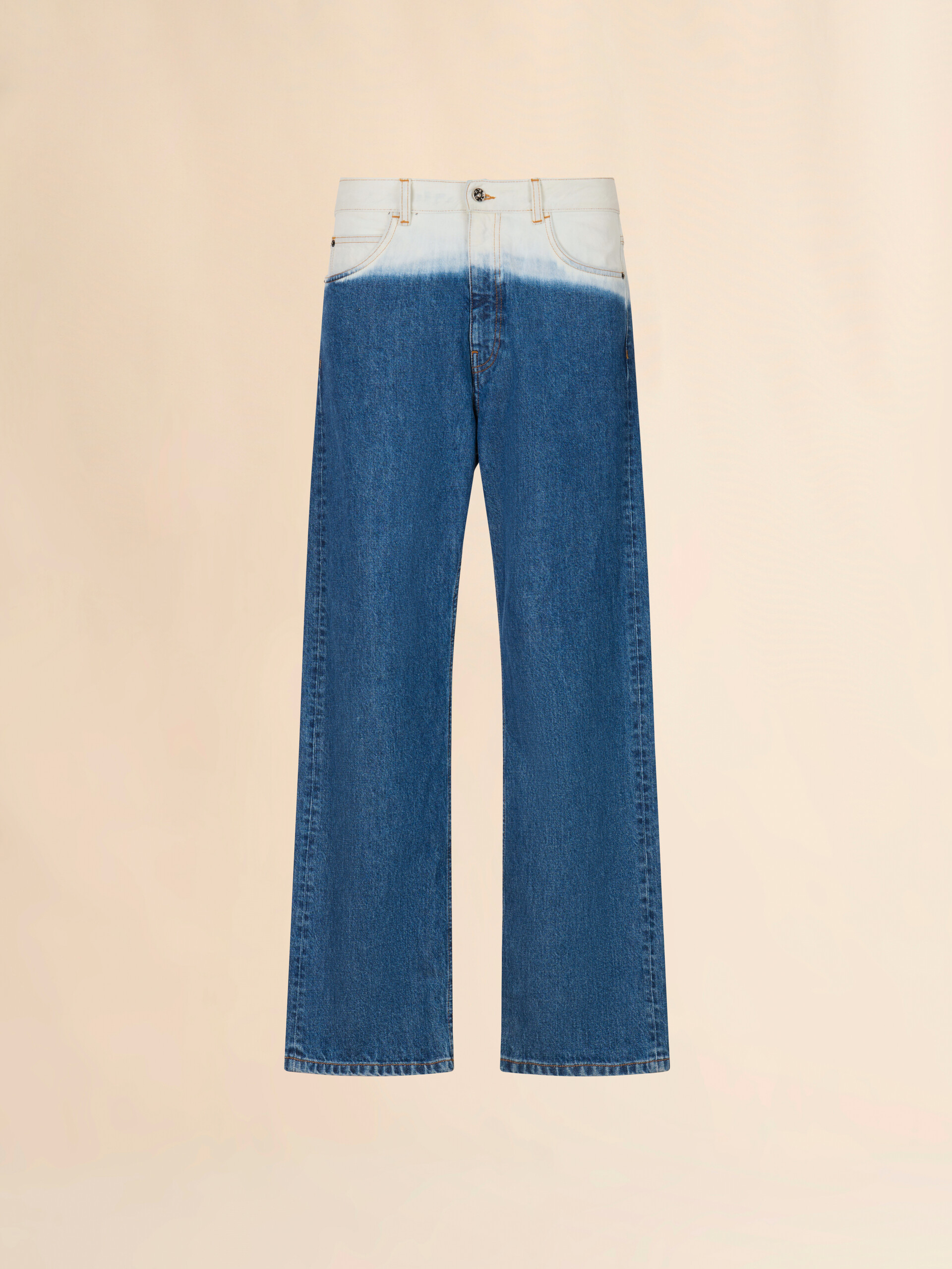 Blue denim jeans with degrad&eacute; finish - Pants - Image 1