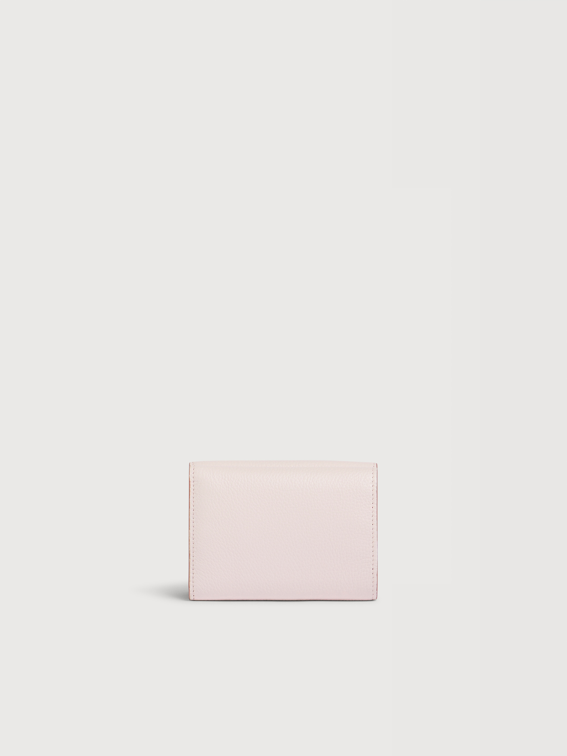 ピンク レザー製三つ折りウォレット、マルニメンディング入り | Marni