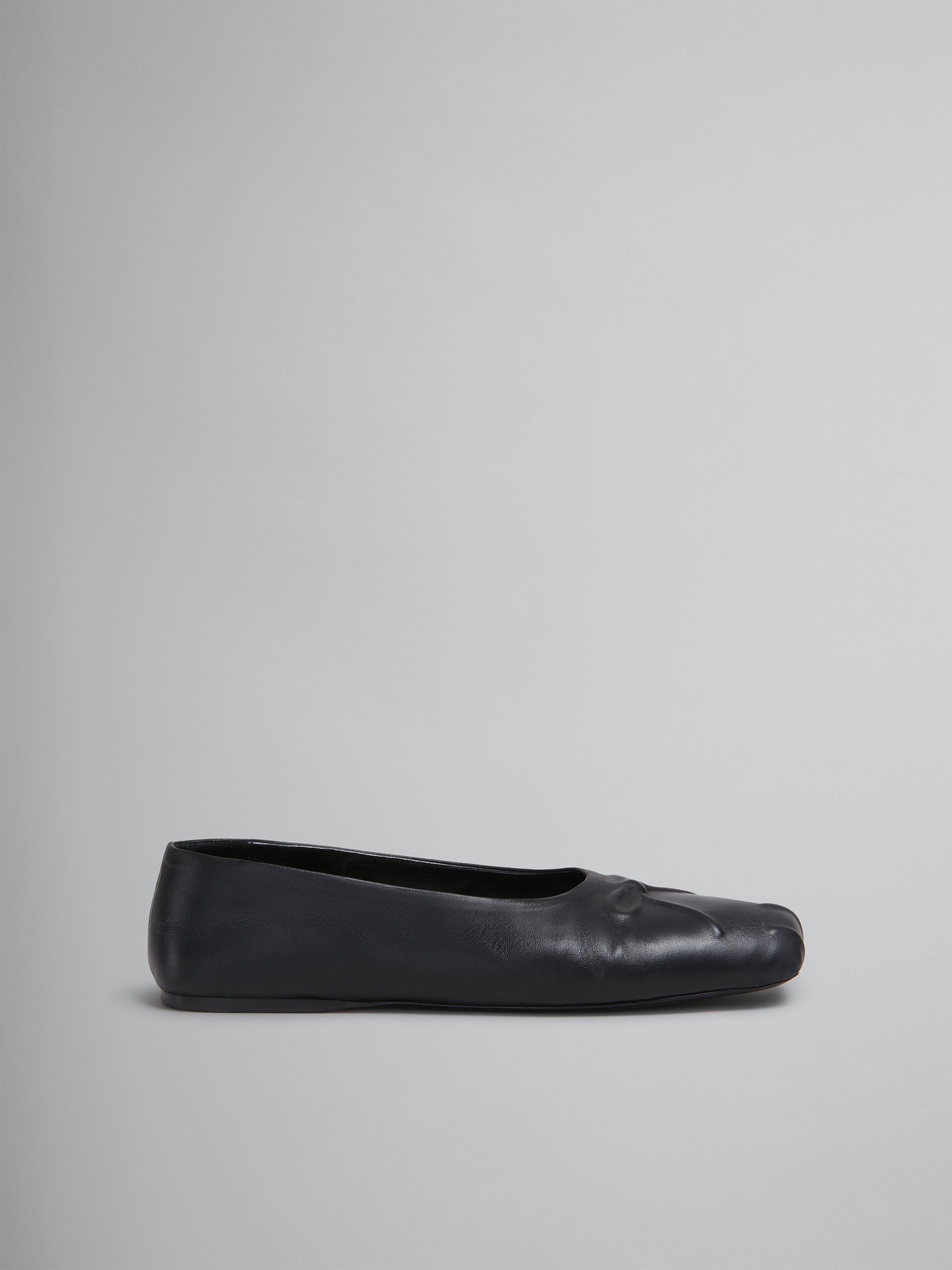Black nappa leather Little Bow ballet flat - Ballet Shoes - Image 1