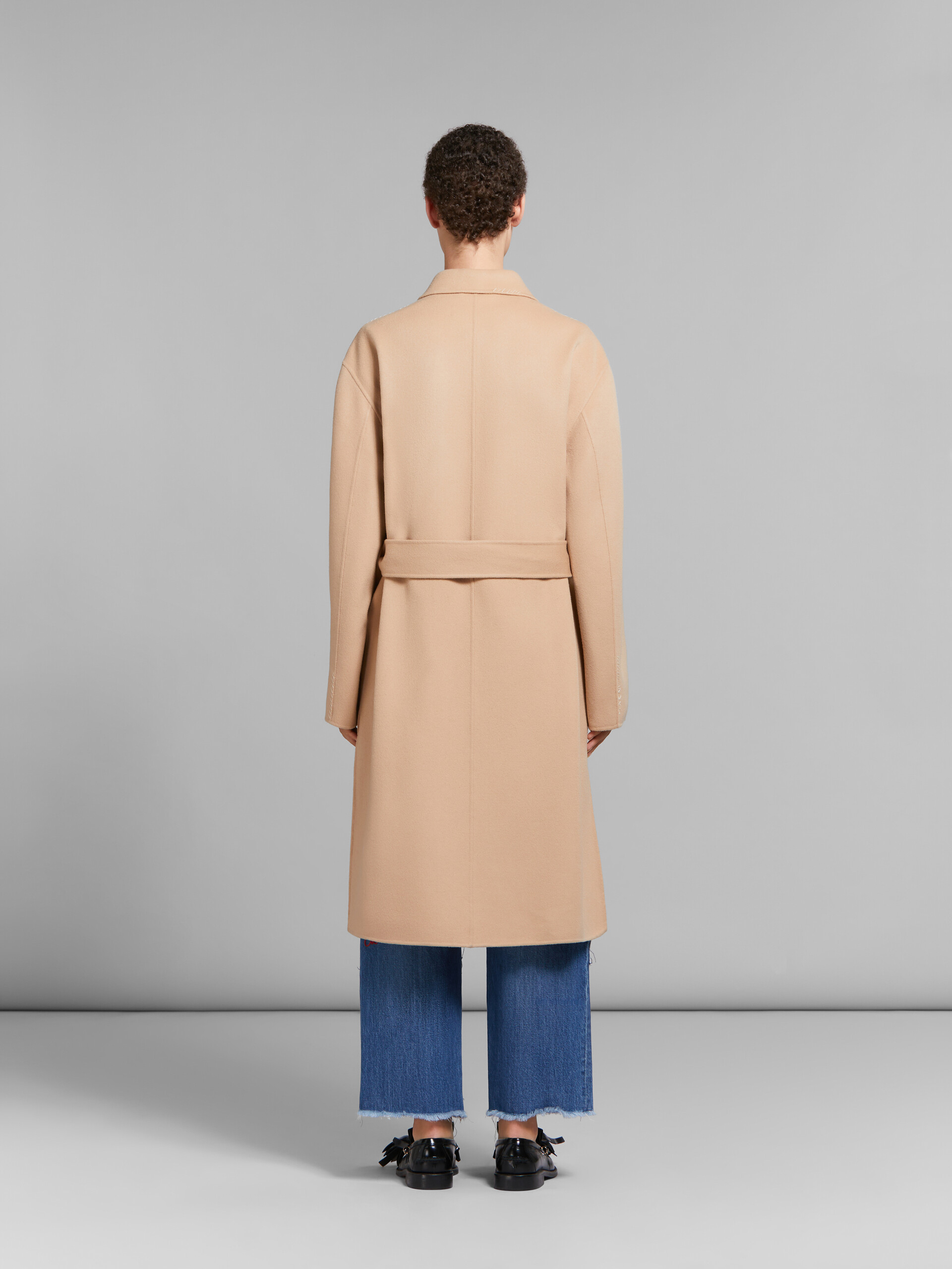 Camel wool and cashmere trench coat | Marni