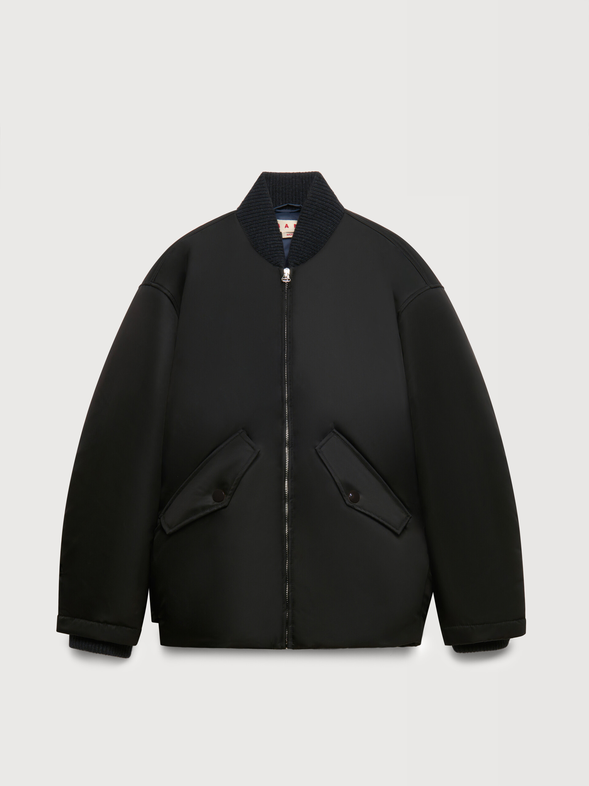 Black nylon bomber jacket - Jackets - Image 1