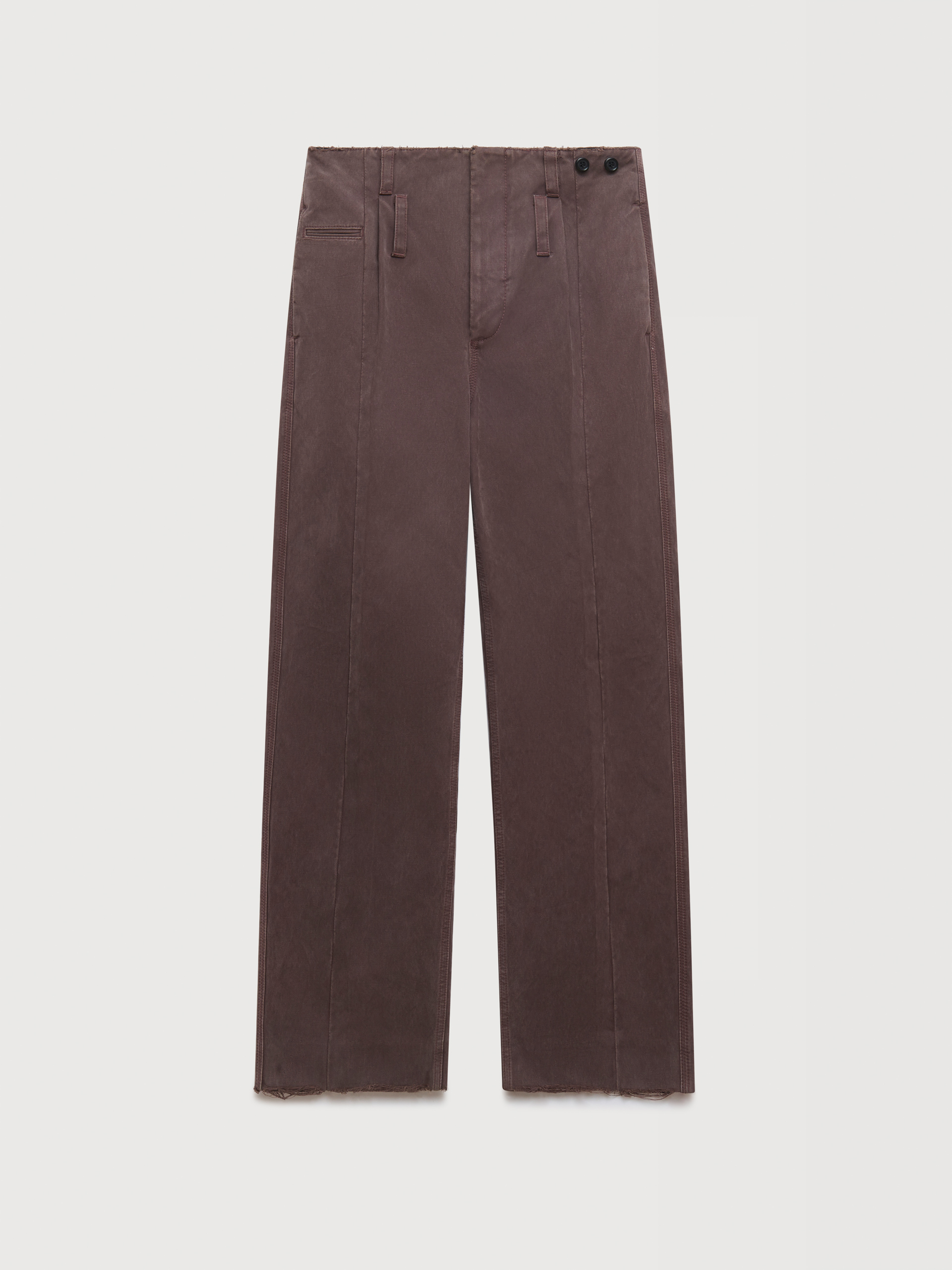 Purple drill pants with double belt loops - Pants - Image 1