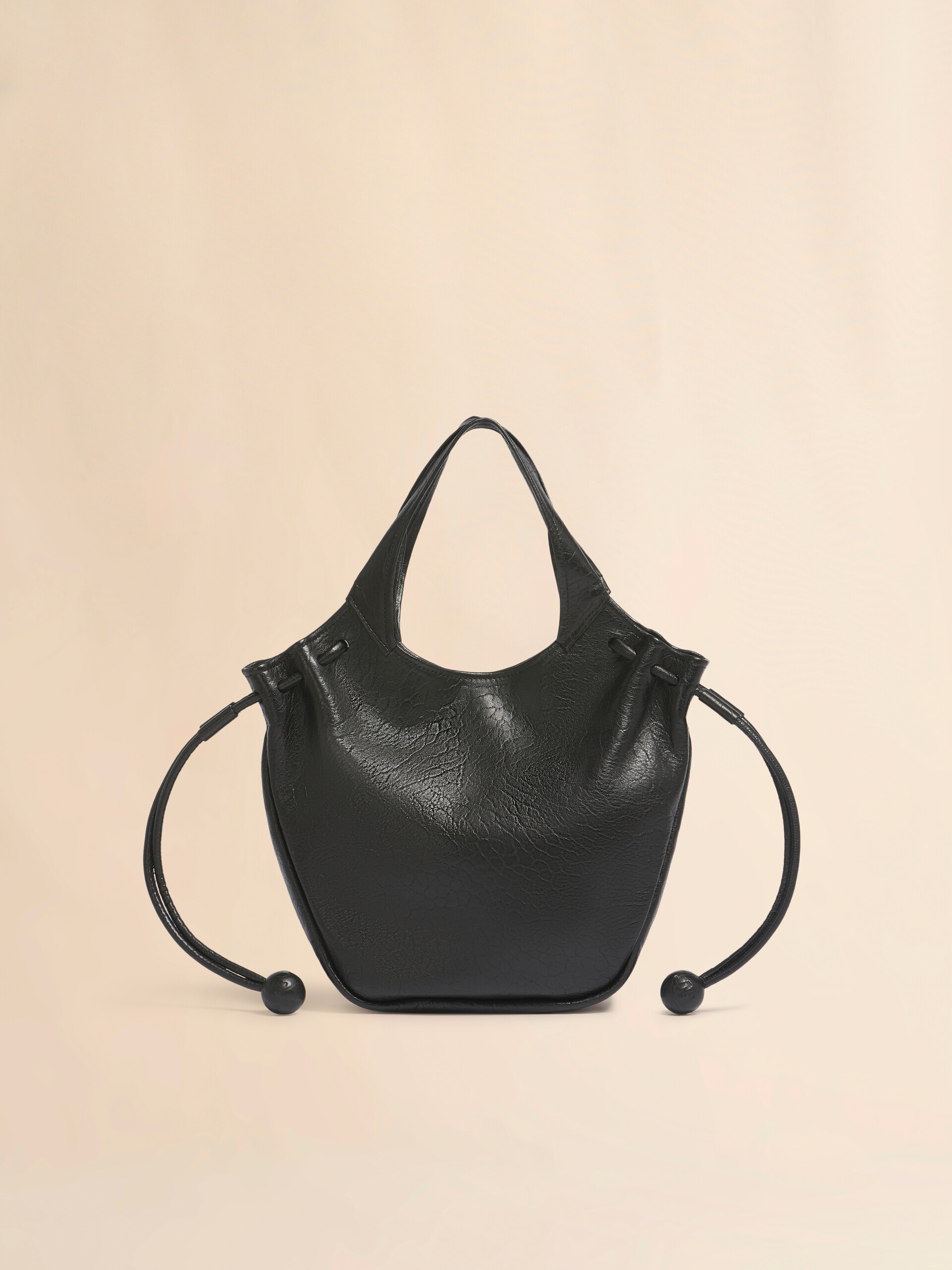 Black leather Trunkaroo Soft small tote bag - Shoulder Bags - Image 1