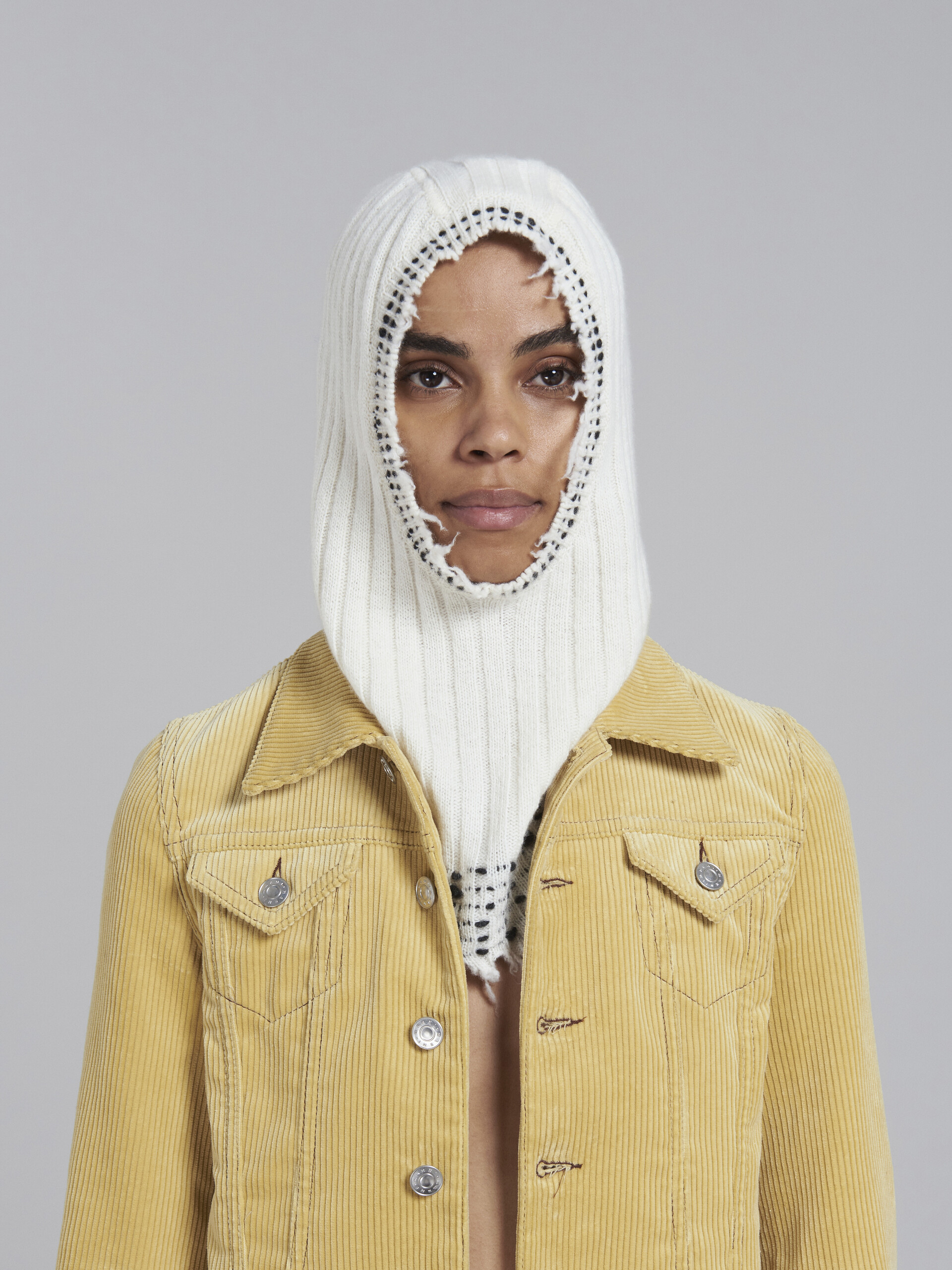 White knitted balaclava - Other accessories - Image 2