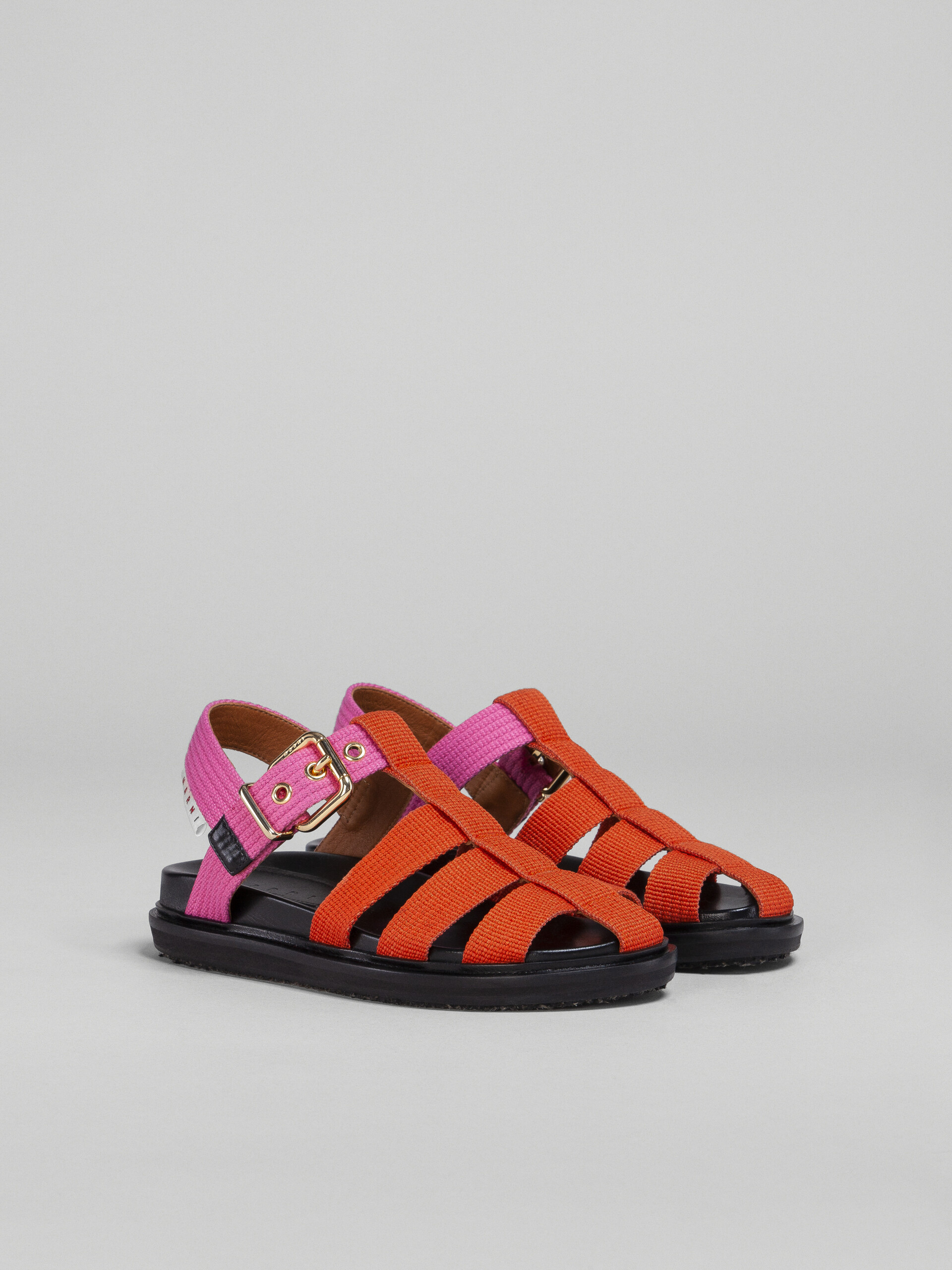 Pink and Orange ribbon Fussbett sandal - Sandals - Image 2
