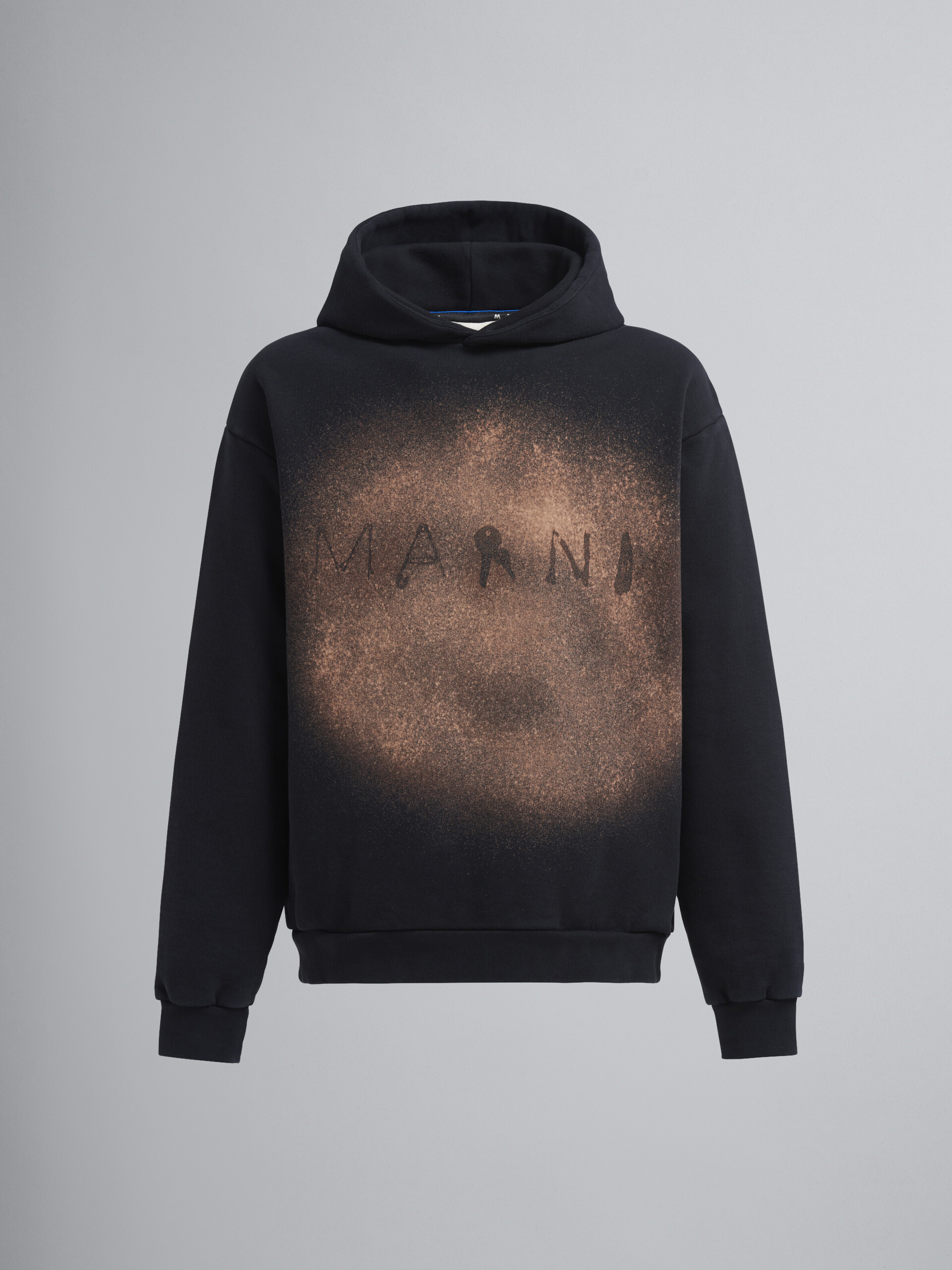 Black Found Objects print organic brushed jersey sweatshirt - Sweaters - Image 1