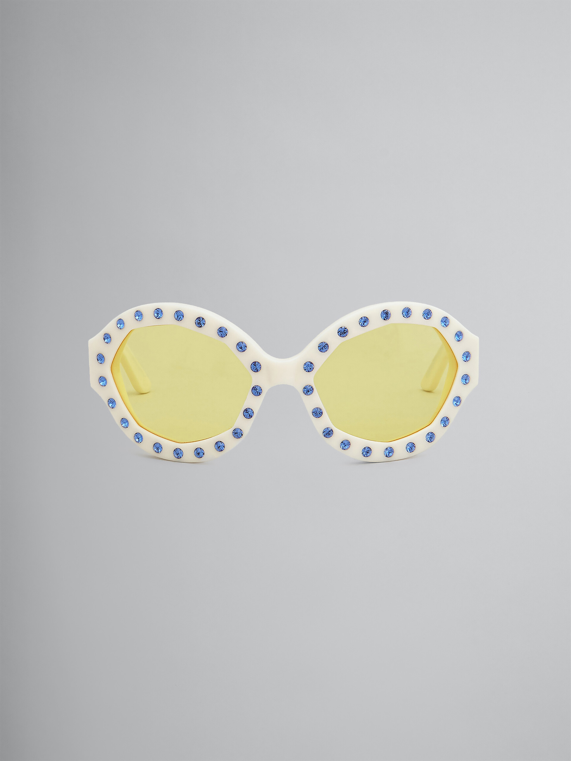NAICA MINE Sonnenbrille aus Acetat und Nylon in Weiß - Optisch - Image 1