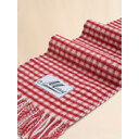 Double check wool and mohair black and white scarf - Scarves - Image 3