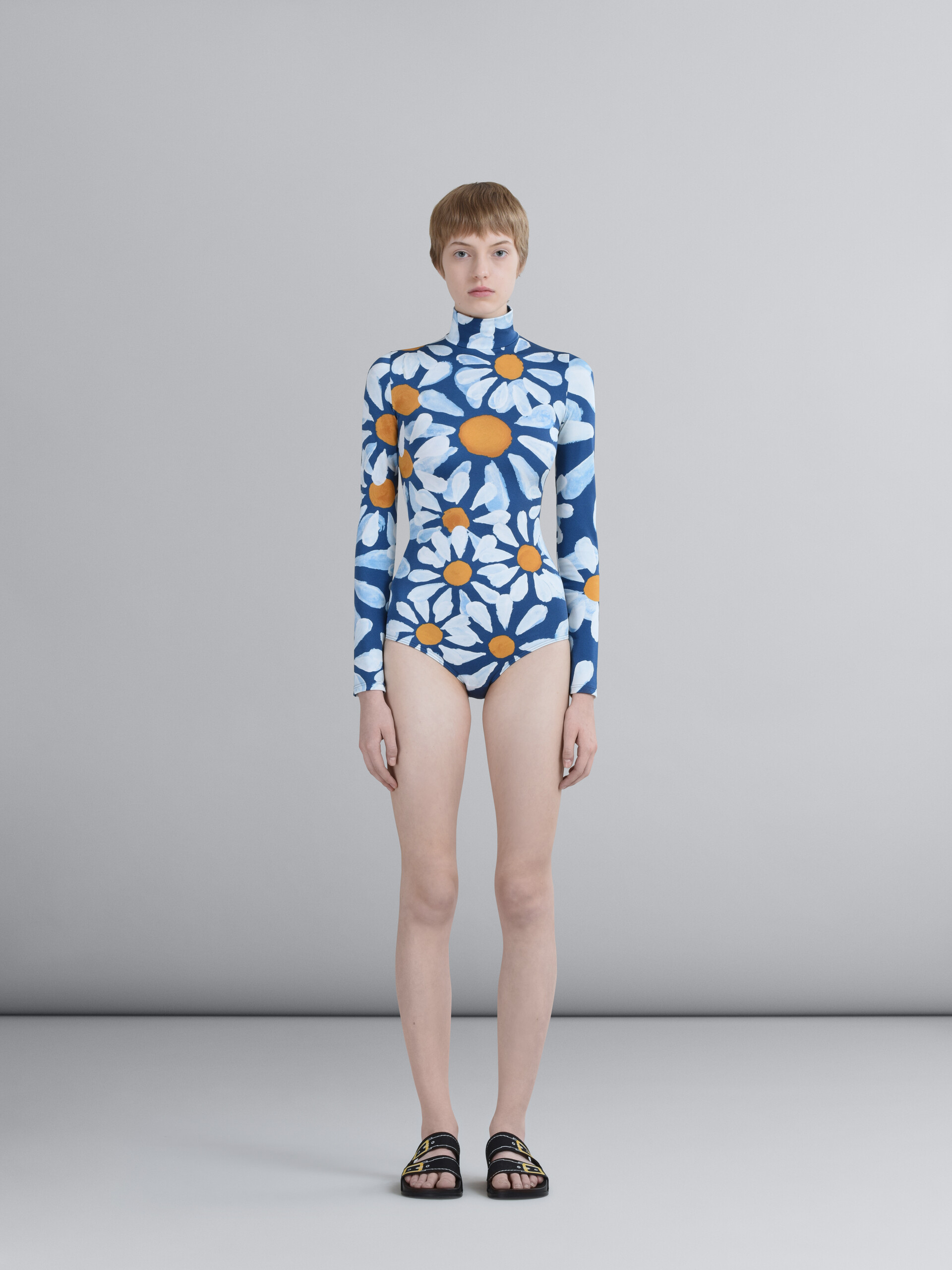 Blue Euphoria print stretch bodysuit - Swimwear - Image 2