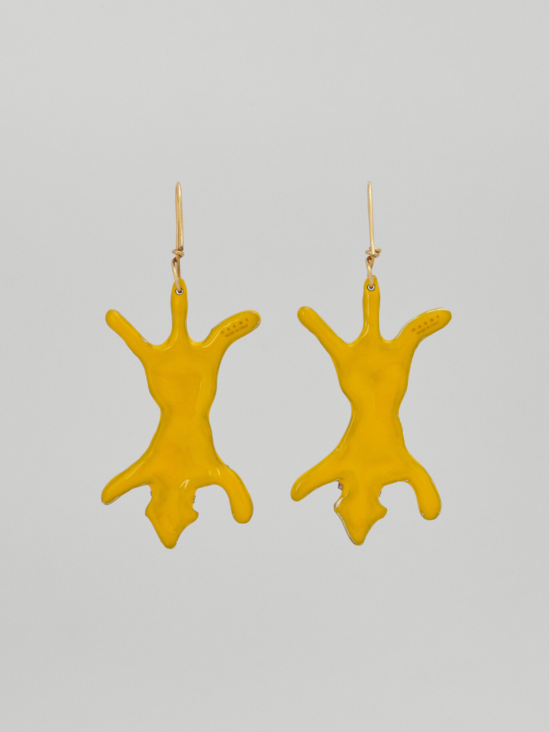 Brass JUNGLE jaguar earrings - Earrings - Image 3