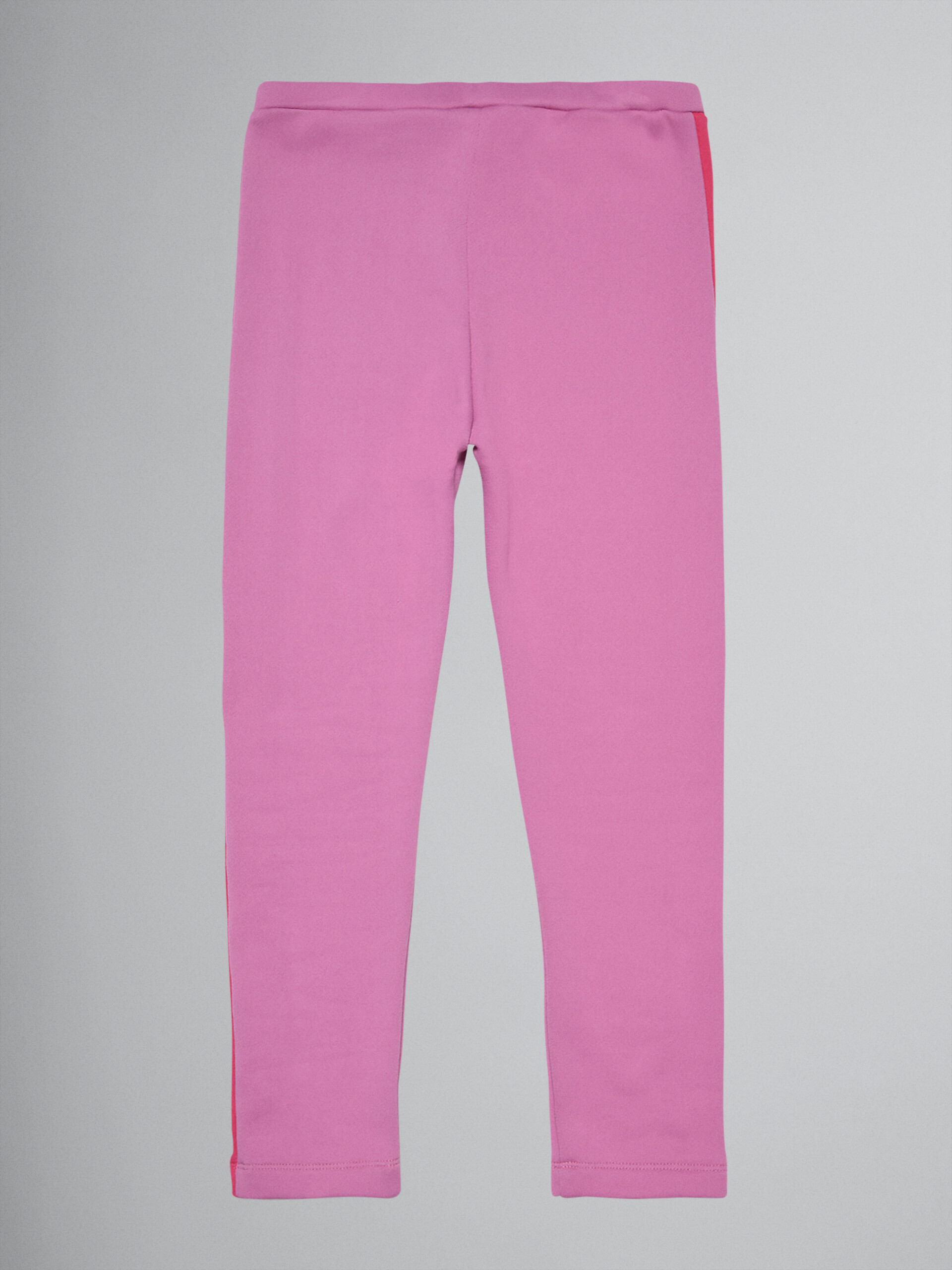 Pink technical cotton track pants - Pants - Image 2