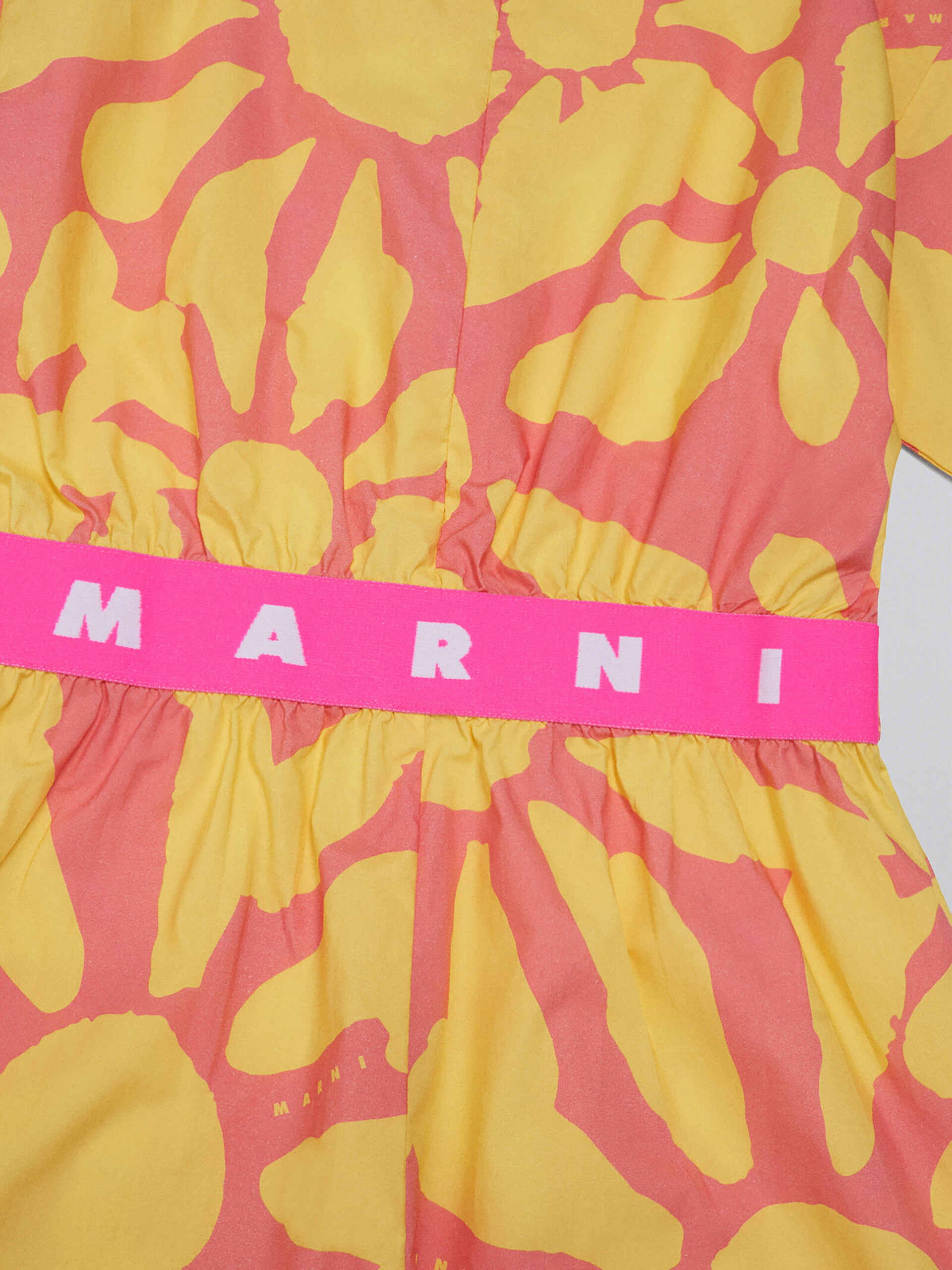 Pink short poplin jumpsuit with Euphoria print - Pants - Image 3