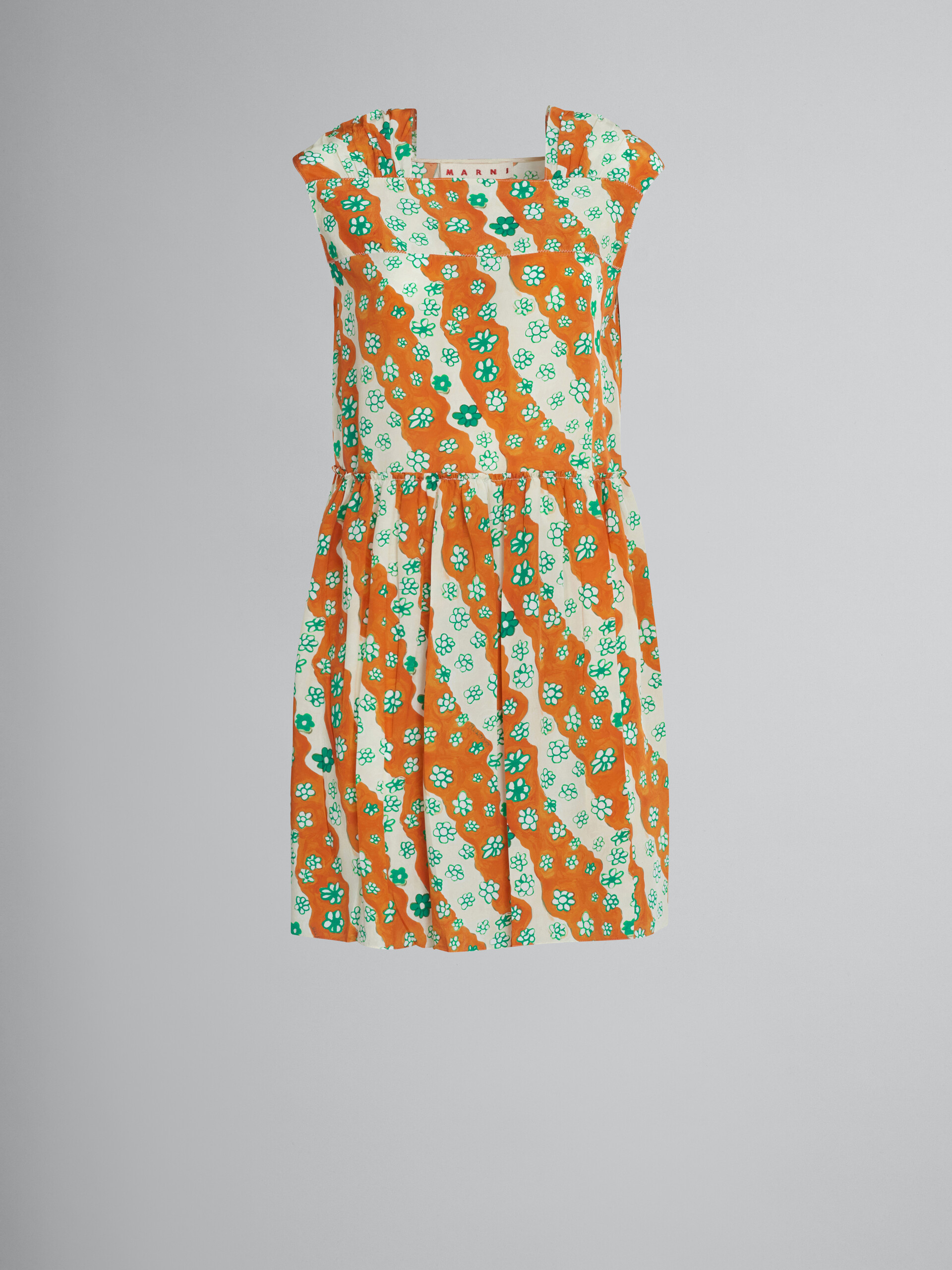 Printed short silk dress - Dresses - Image 1