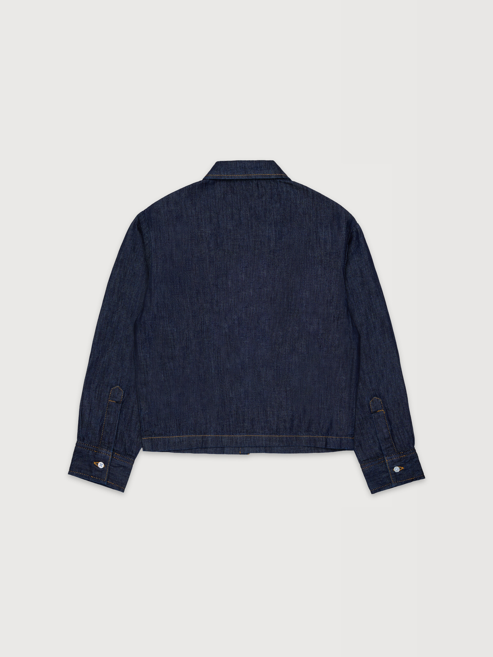 Chemise en denim bleu fonc&eacute; avec logo Marni brod&eacute; - Chemises - Image 2