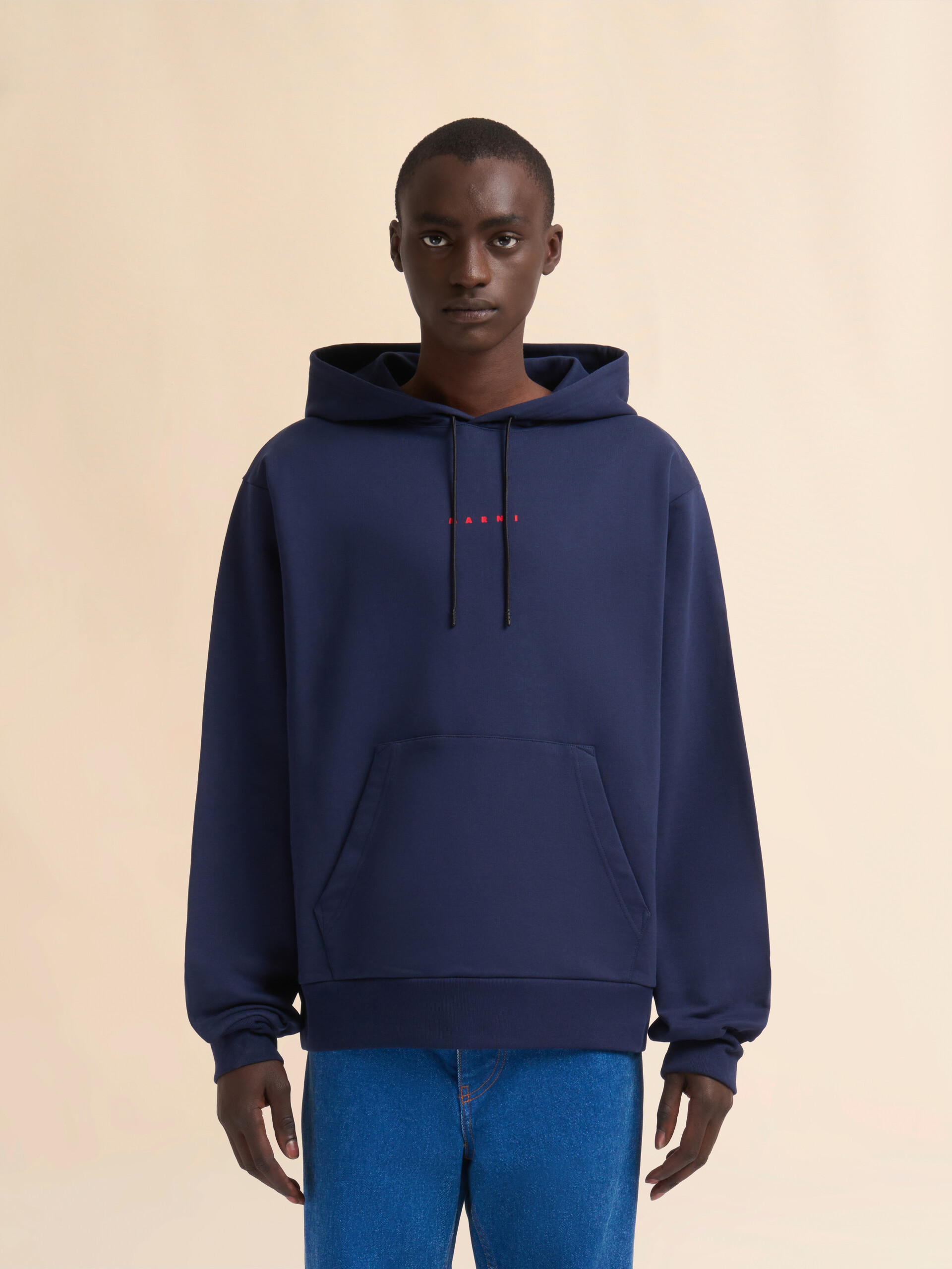 ホワイト ミニ Marniプリント オーガニックコットン製フーディー - ニット - Image 2