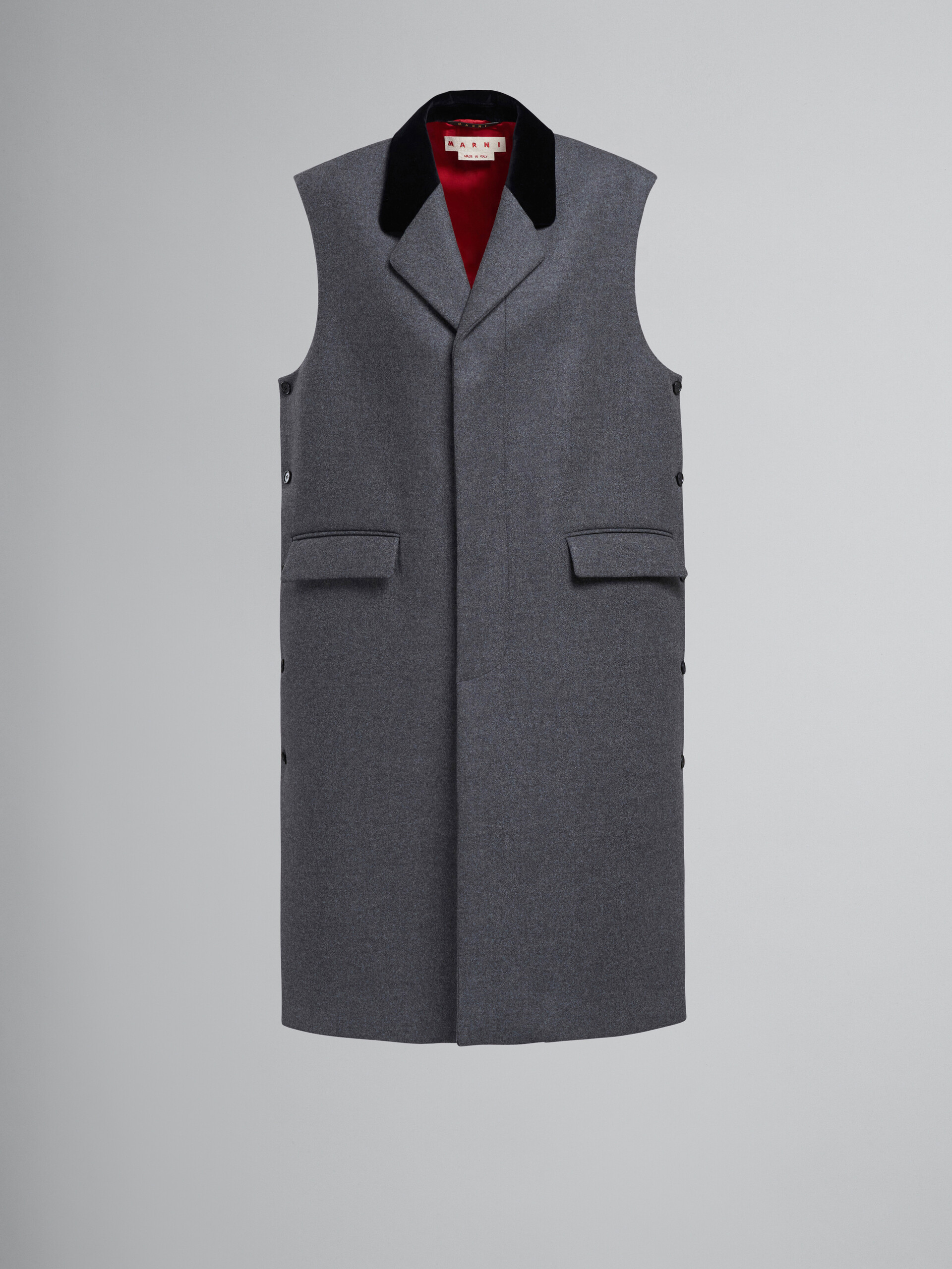 Grey oversized wool vest - Waistcoats - Image 1
