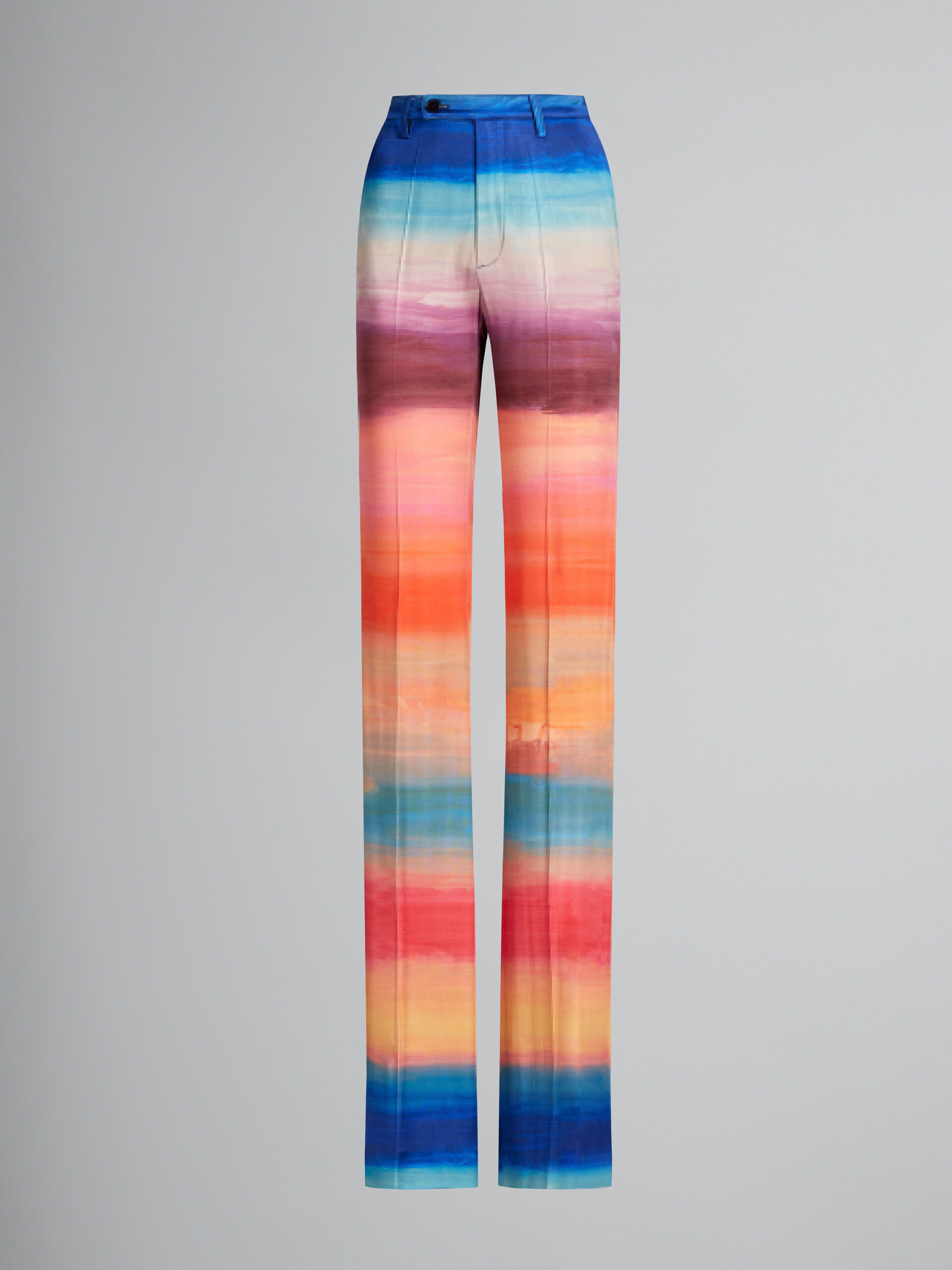 Stretch jersey trousers with Dark Side of the Moon print - Pants - Image 1