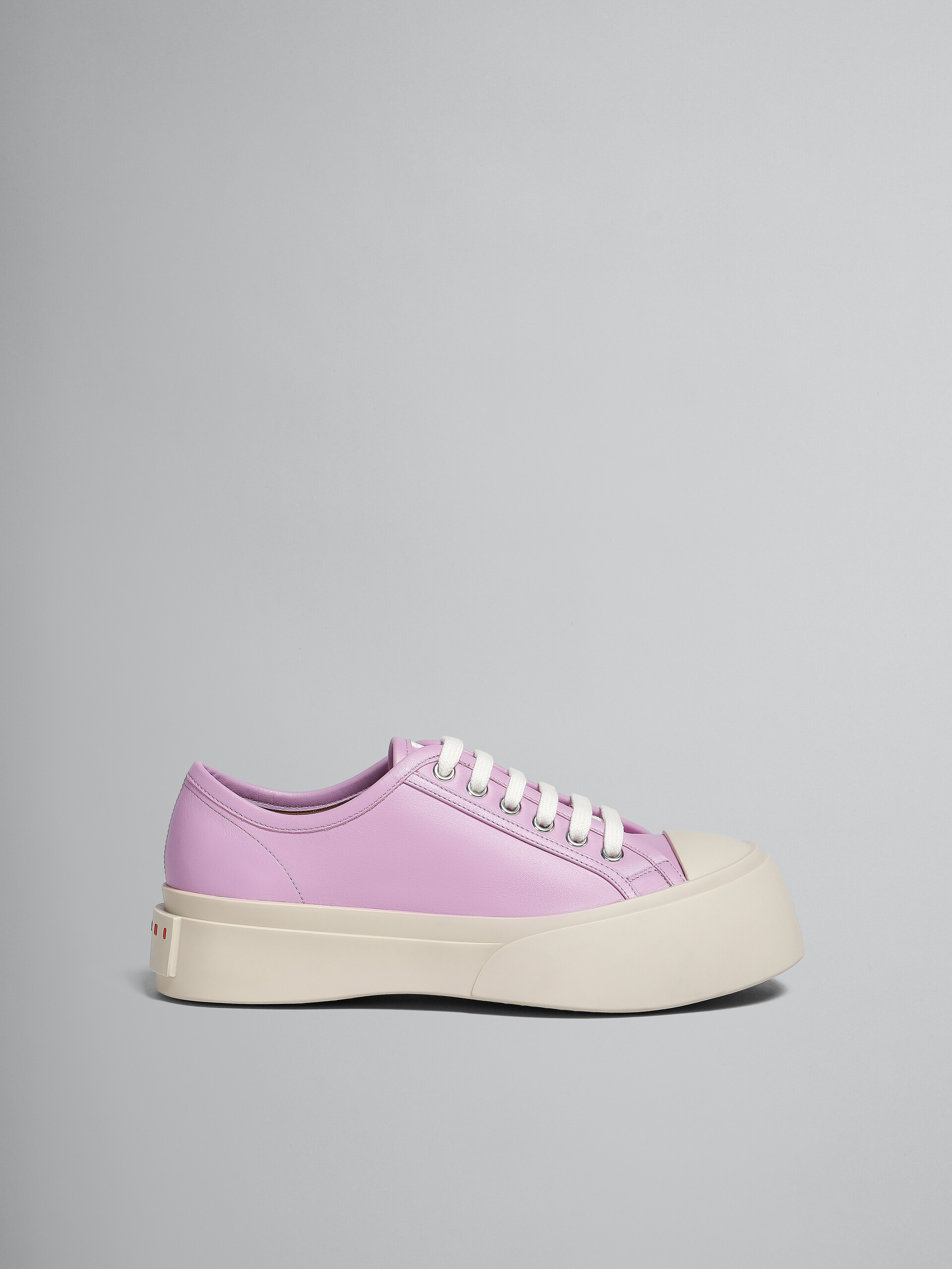 Lilac nappa leather Pablo lace-up sneaker - Sneakers - Image 1