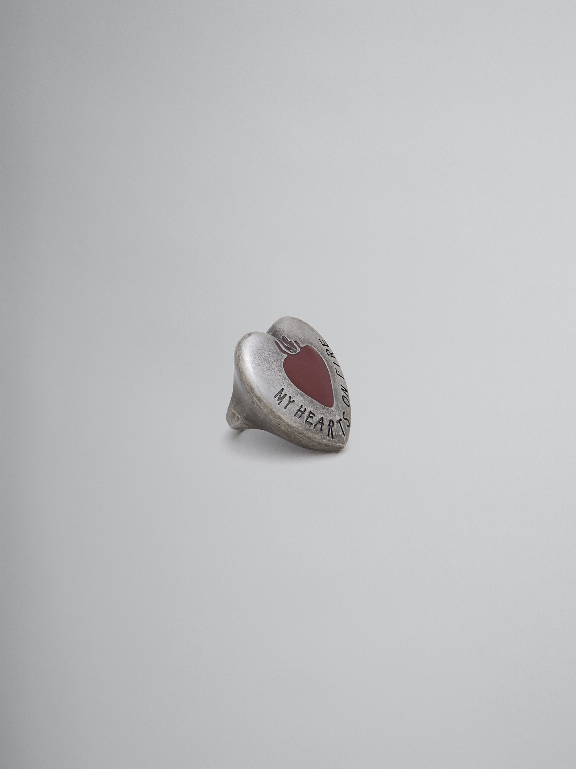 Lucky Hearts metal and enamel ring - Rings - Image 1